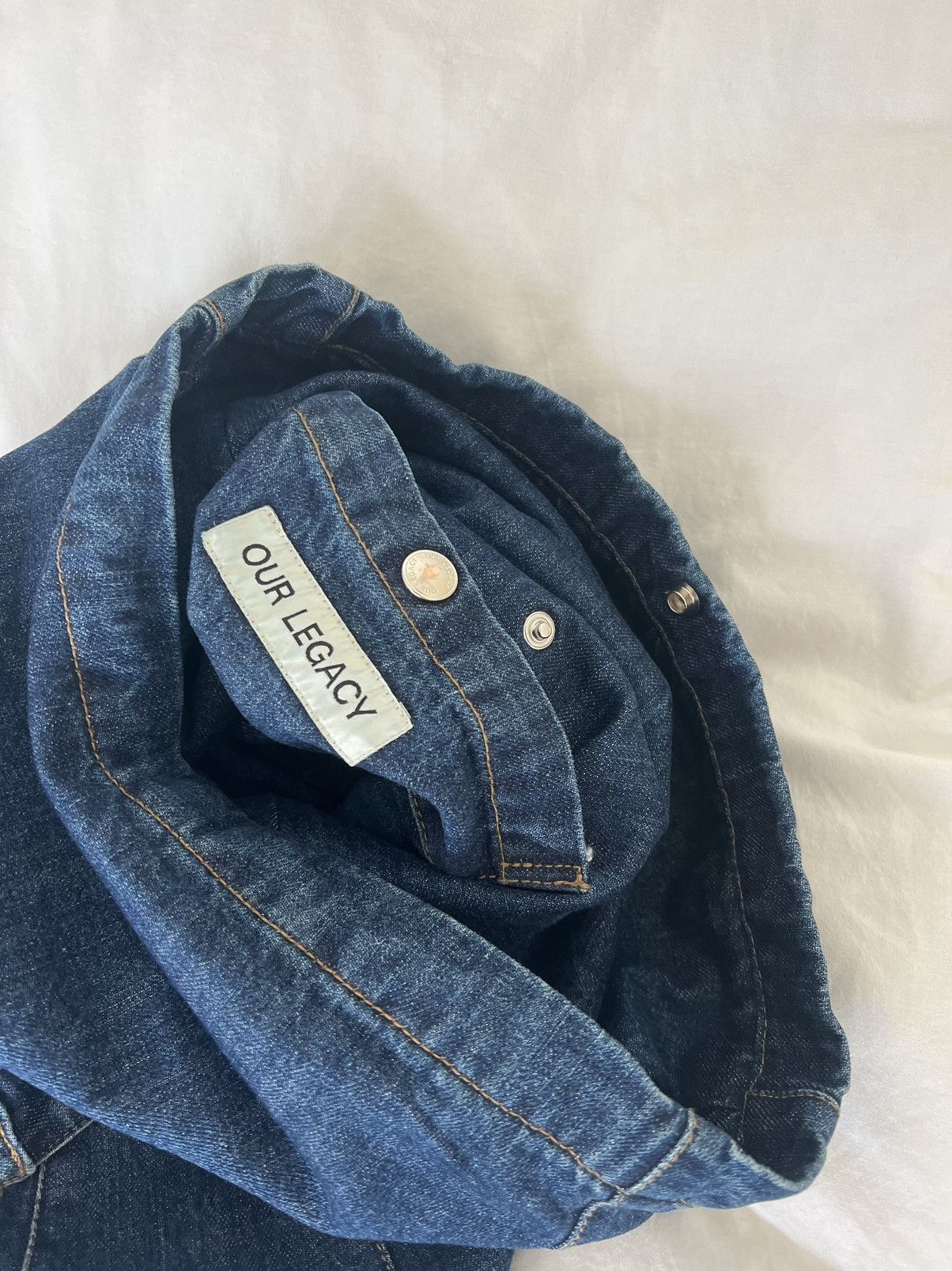 Our Legacy Our Legacy Sling Bag Shoulder bag messenger Mid wash Denim Size ONE SIZE - 11 Thumbnail