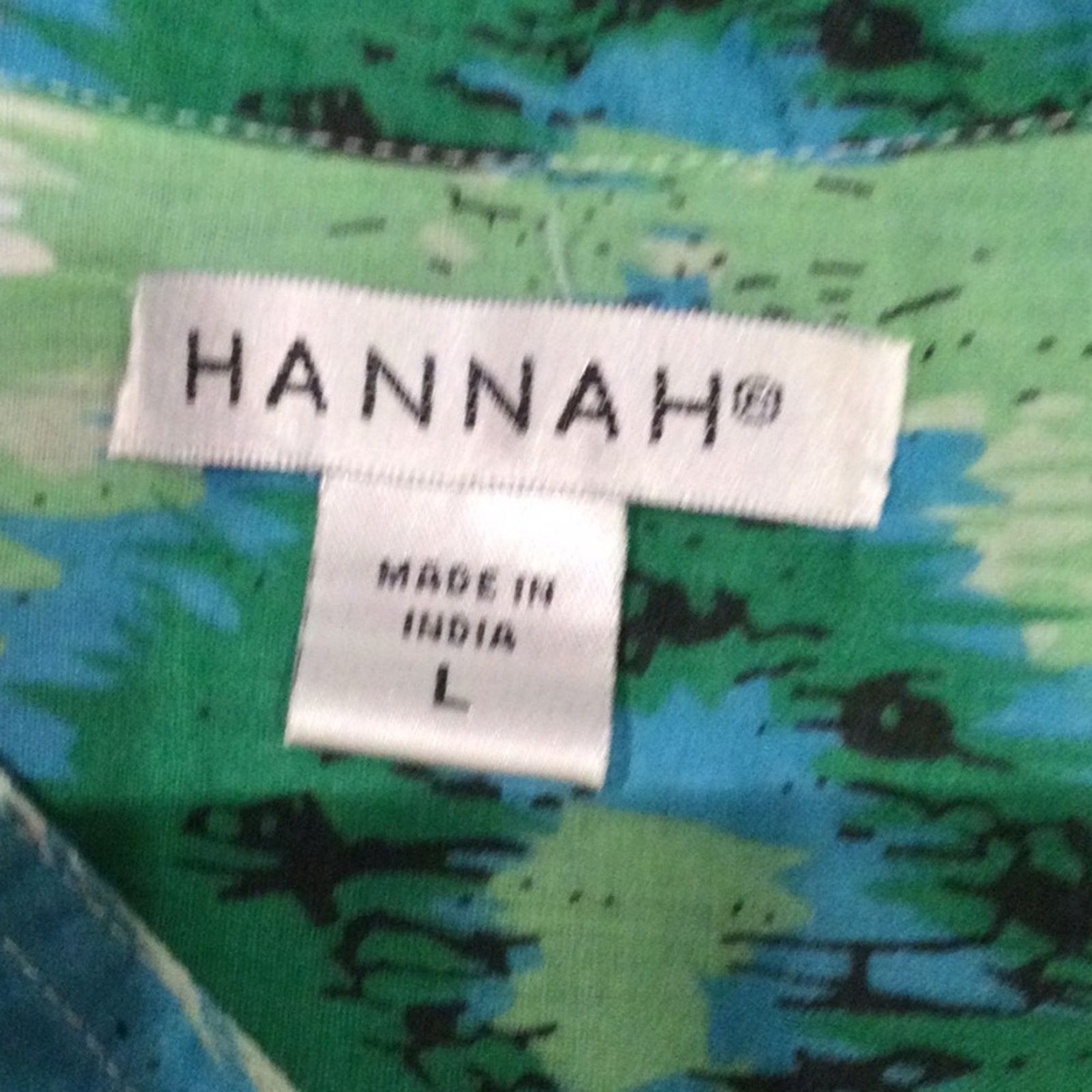 Other *Hannah Multicolored Rolltab Sleeve Button Front Tunic Large Size L / US 10 / IT 46 - 8 Thumbnail