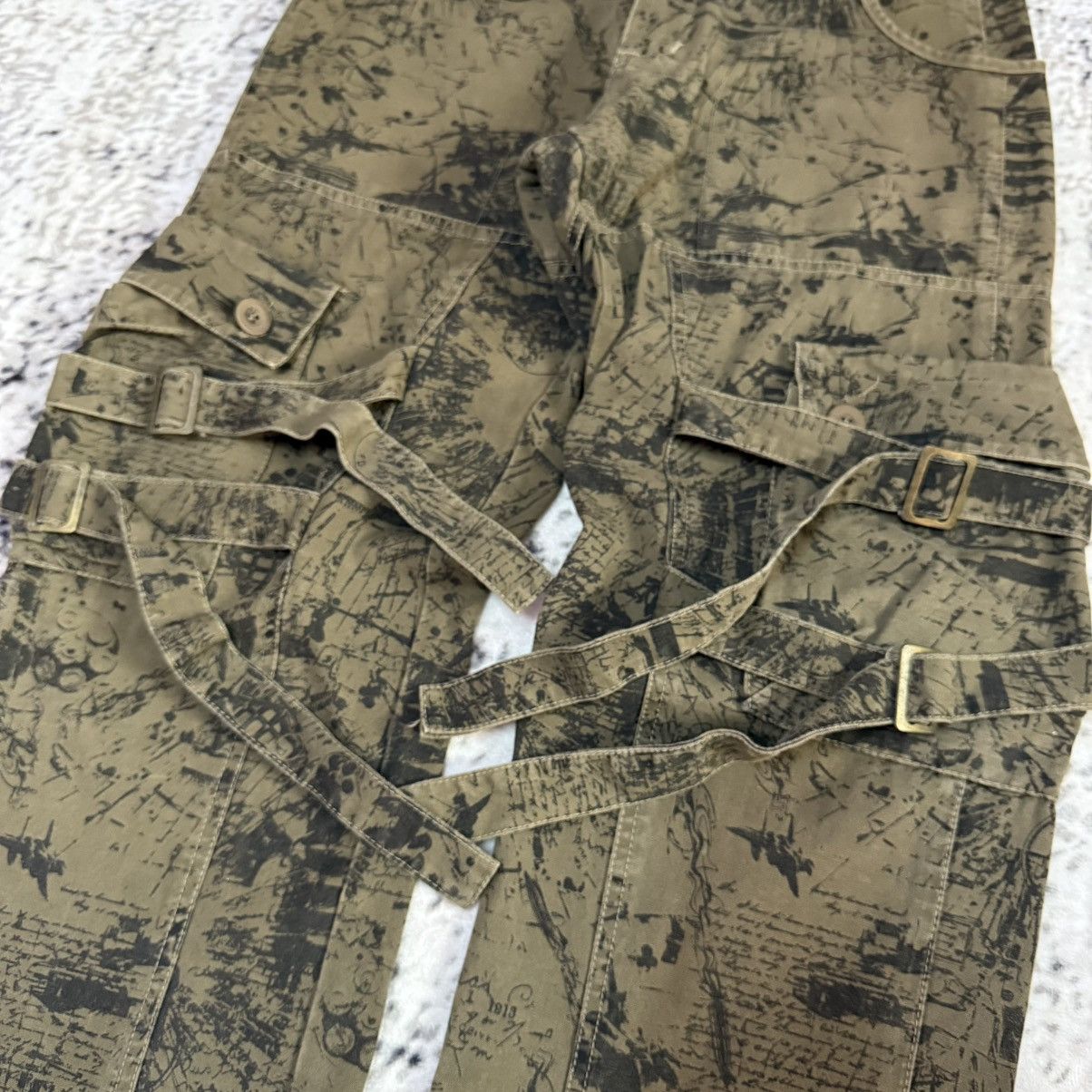 Japanese Brand Risefire Designer Technical Dept Japan Bondage Cargo Pants Size US 30 / EU 46 - 6 Thumbnail