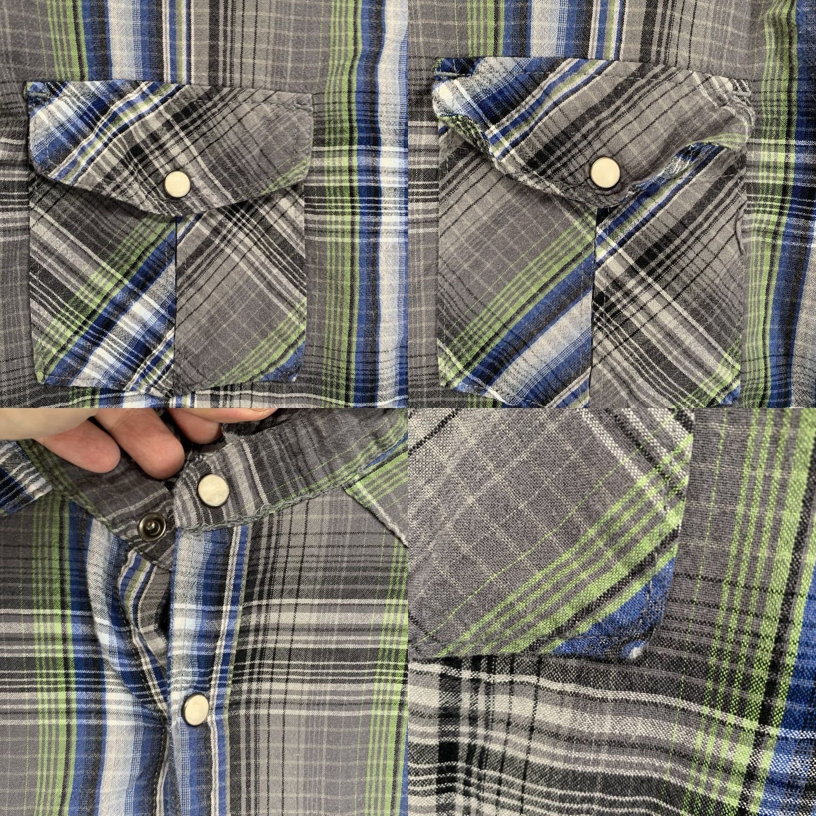 Vintage VINTAGE 44mm Legendary Work Wear Western Shirt Men Large Plaid Cotton Pearl Snap Cowboy Casual Formal Size US L / EU 52-54 / 3 - 8 Thumbnail