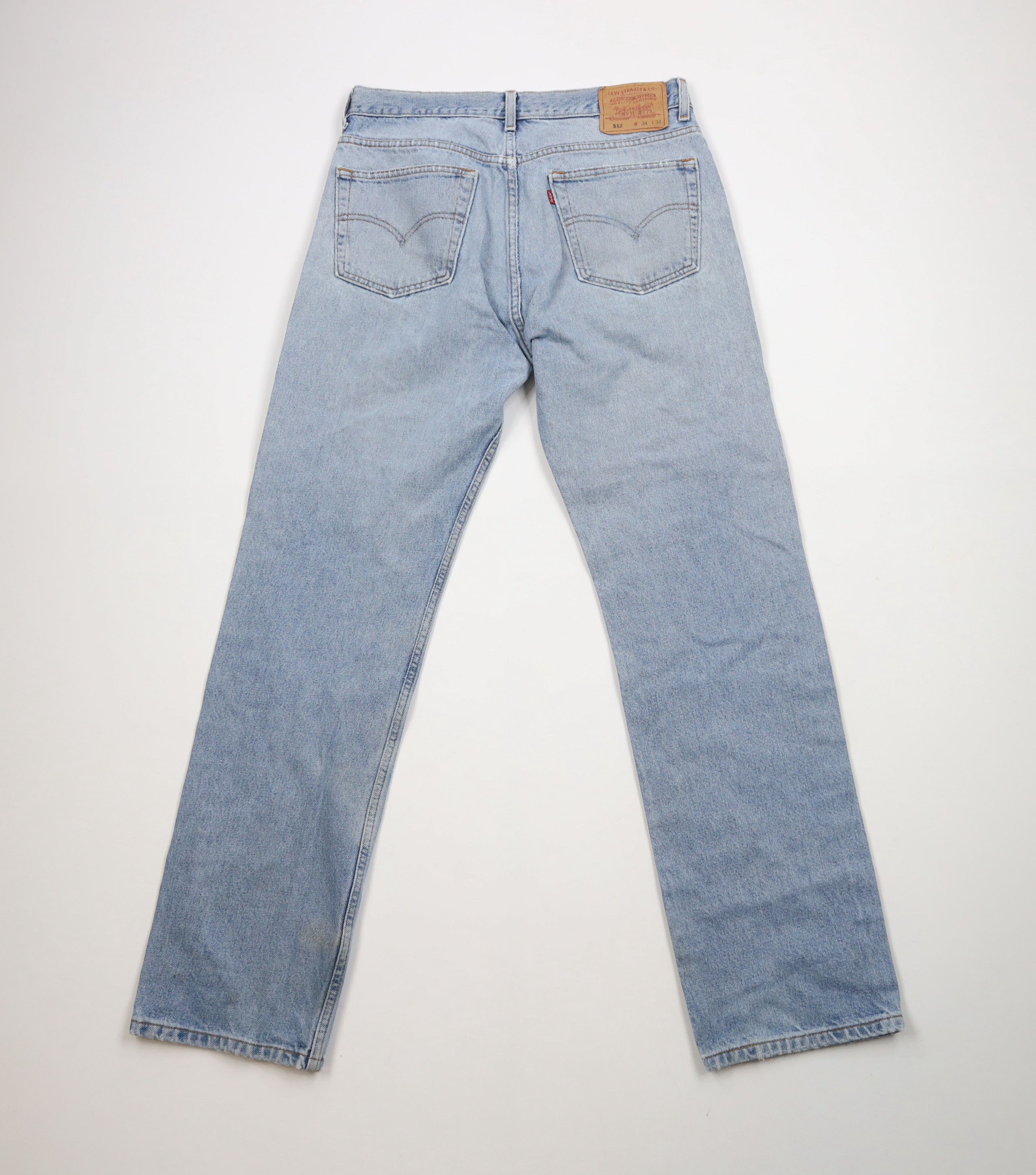 Levi's × Vintage Vintage 90s Levis 512 Slim Fit Tapered Leg Denim Jeans Size US 32 / EU 48 - 10 Thumbnail