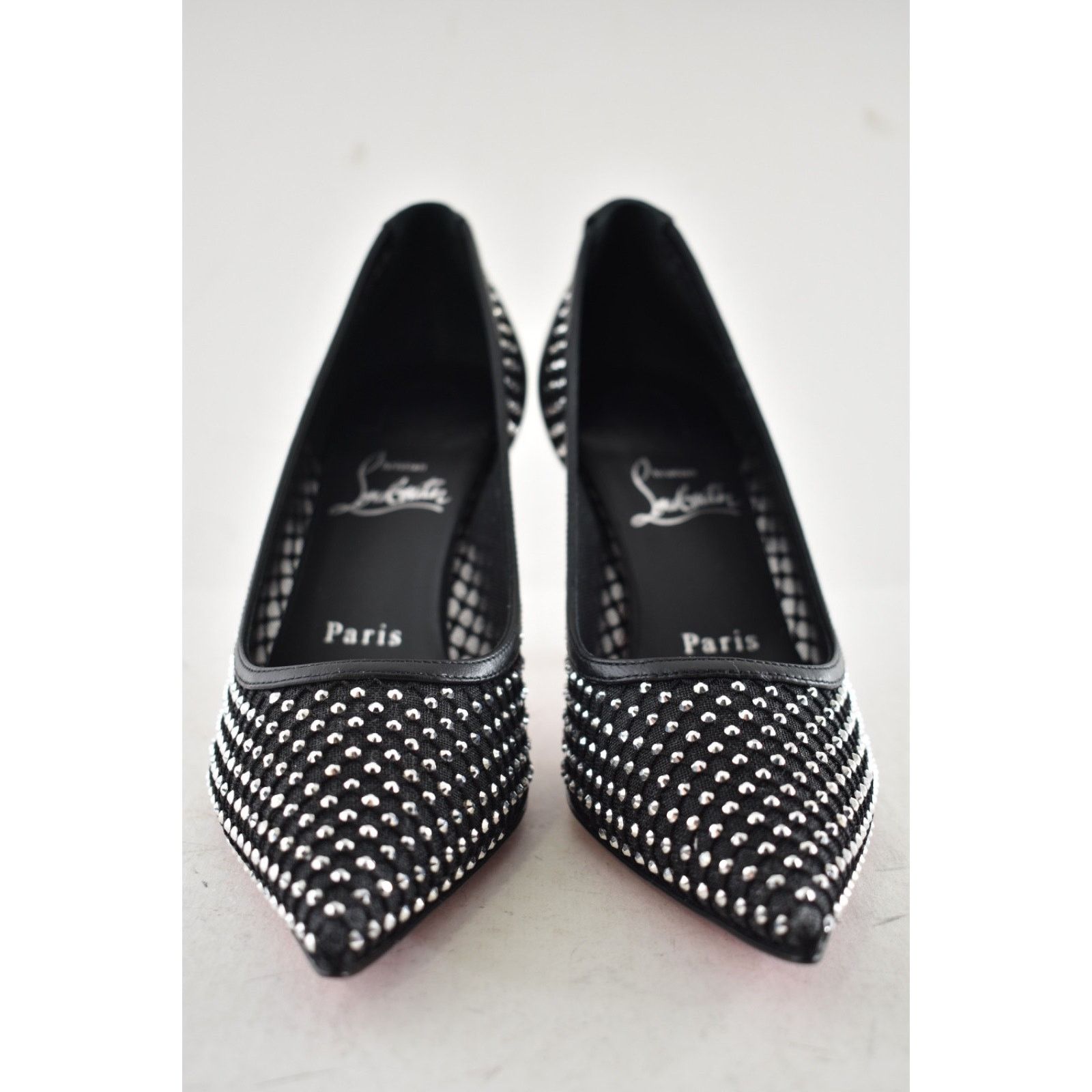 Christian Louboutin Christian Louboutin Apostropha Mesh Strass 80 Heel Pump 36.5 Size US 6.5 / IT 36.5 - 10 Thumbnail