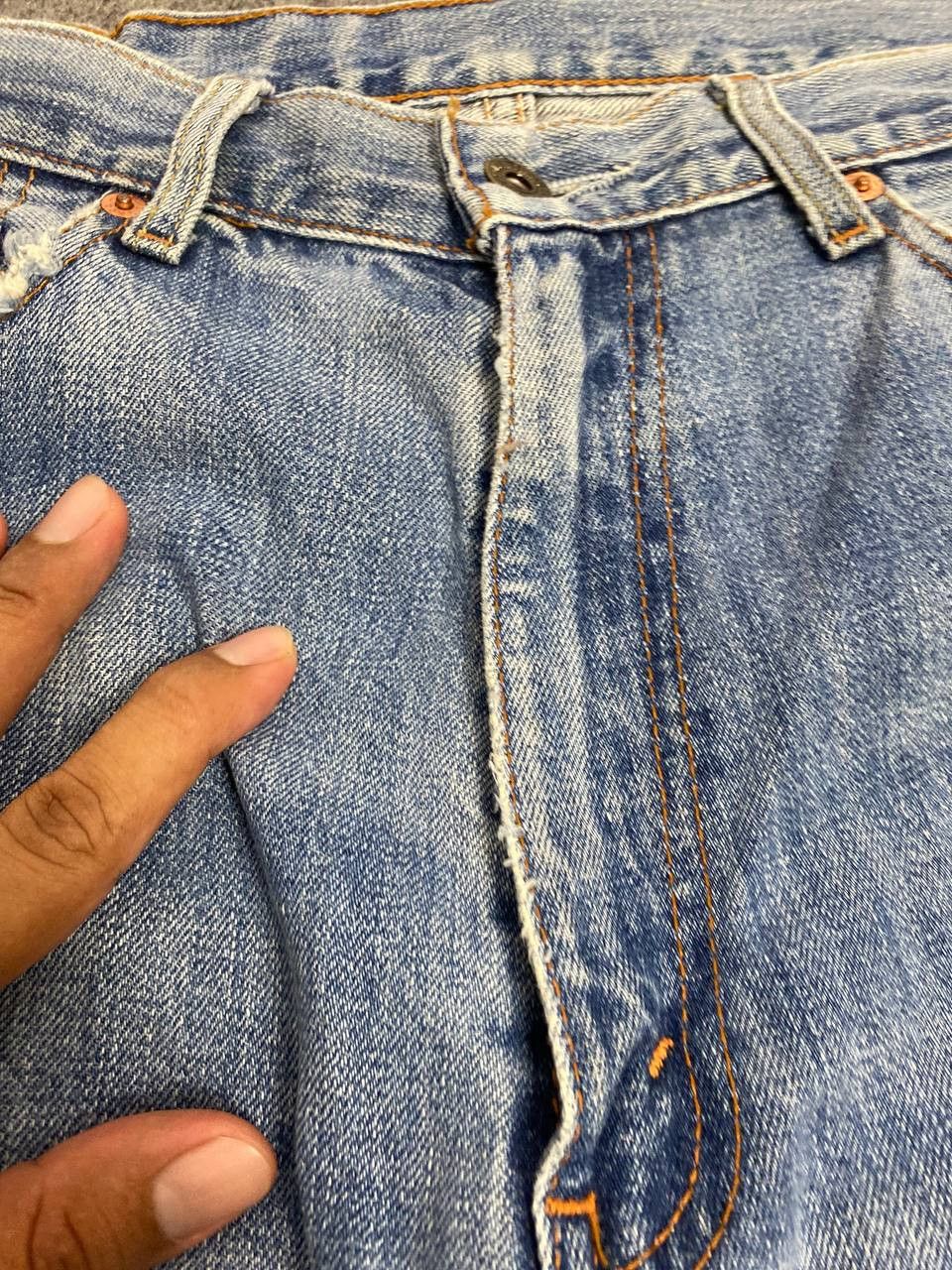 Levi's vintage levis 502 distressed denim Size US 34 / EU 50 - 12 Thumbnail