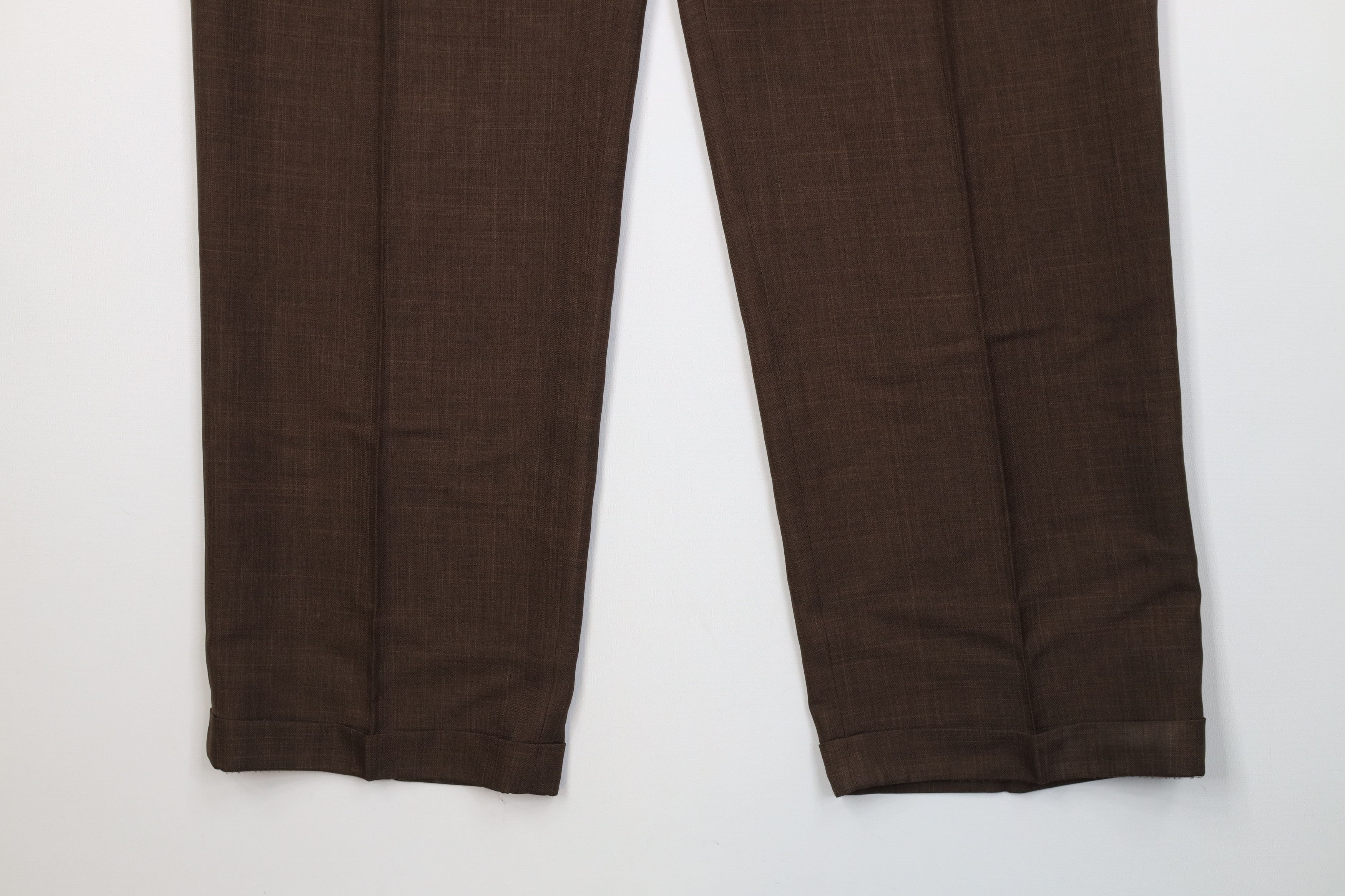 Vintage Vintage 90s Y2K Streetwear Knit Wide Leg Chino Pants Brown Size US 36 / EU 52 - 4 Thumbnail