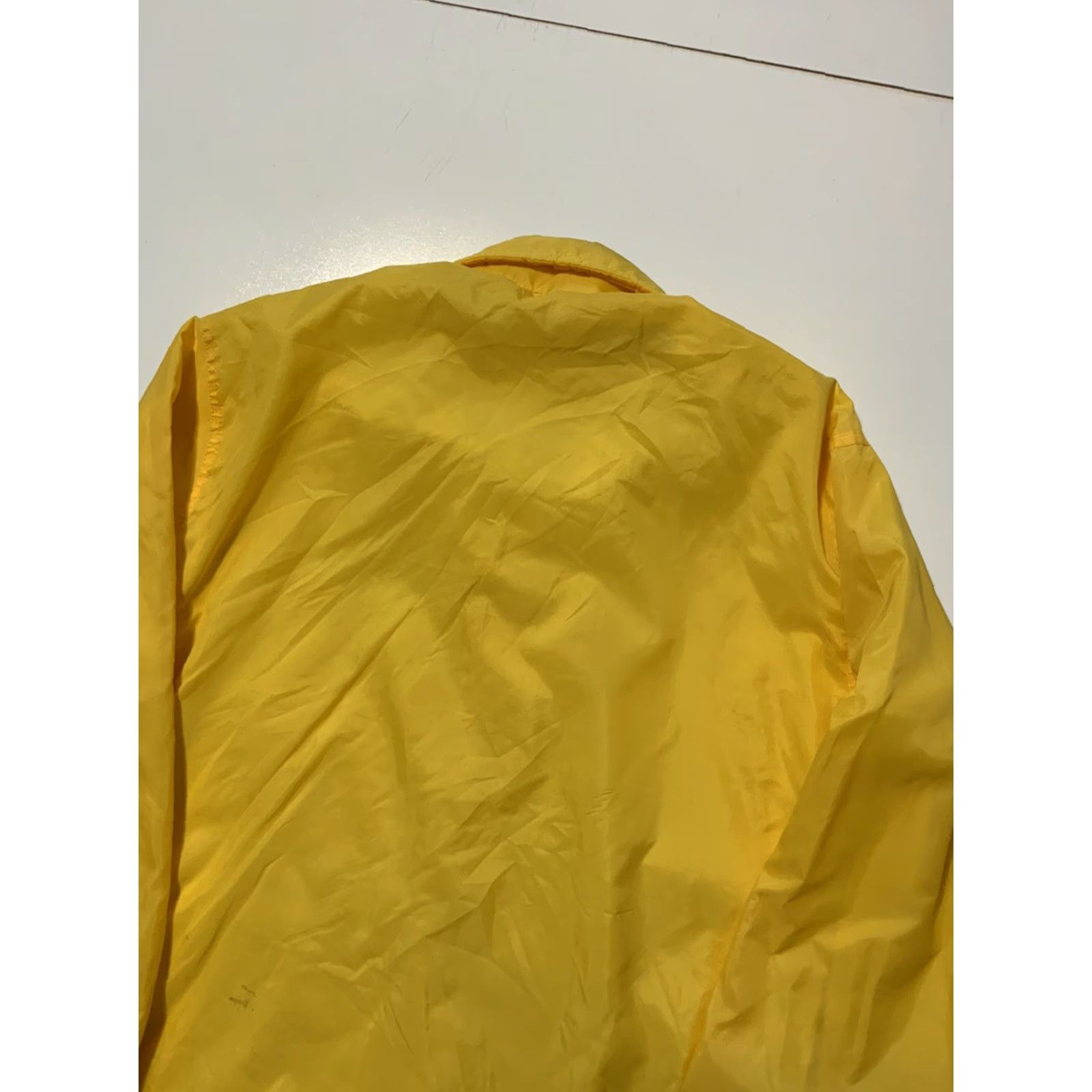 Dunbrooke VINTAGE Dunbrooke Pla-Jac Windbreaker Jacket Yellow Sz. M 1980s Nylon Snap Button Size US M / EU 48-50 / 2 - 4 Thumbnail