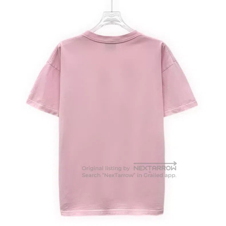 Balenciaga Balenciaga Pink logo letter printed cotton round neck shor Size US S / EU 44-46 / 1 - 2 Thumbnail