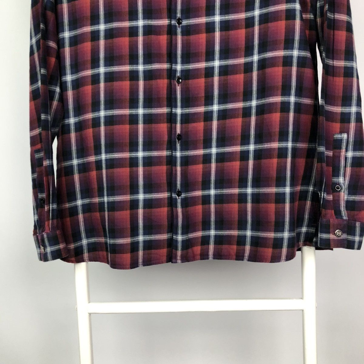 The Kooples The Kooples Plaid Check Long Sleeve Shirt Size US L / EU 52-54 / 3 - 4 Thumbnail