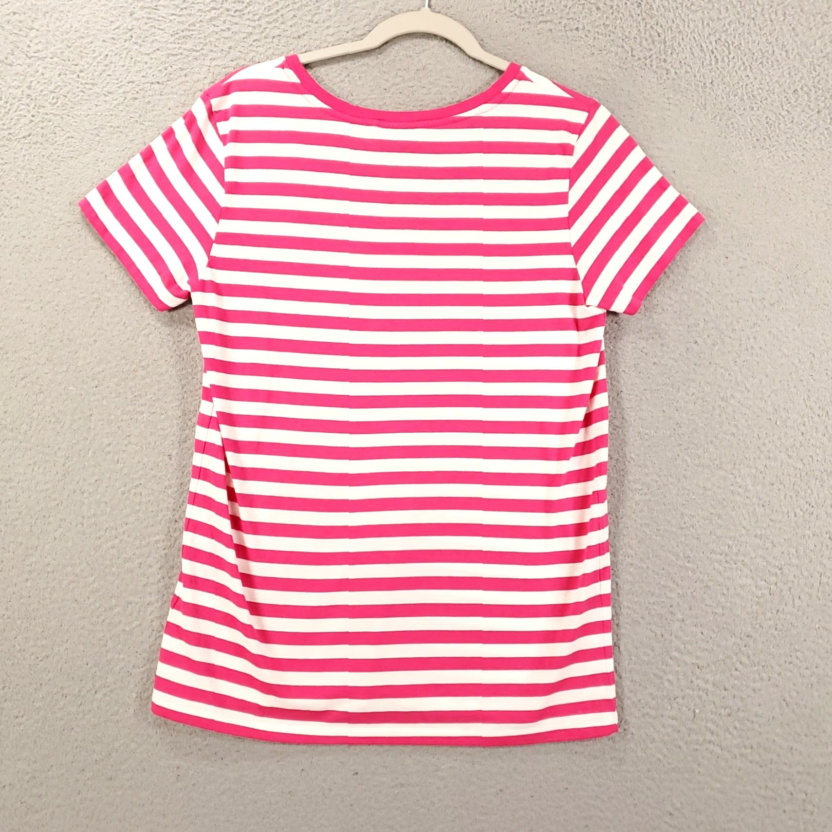 Ralph Lauren Ralph Lauren Women's Large Multicolor Striped V-Neck Short Sleeve Blouse Size L / US 10 / IT 46 - 7 Thumbnail