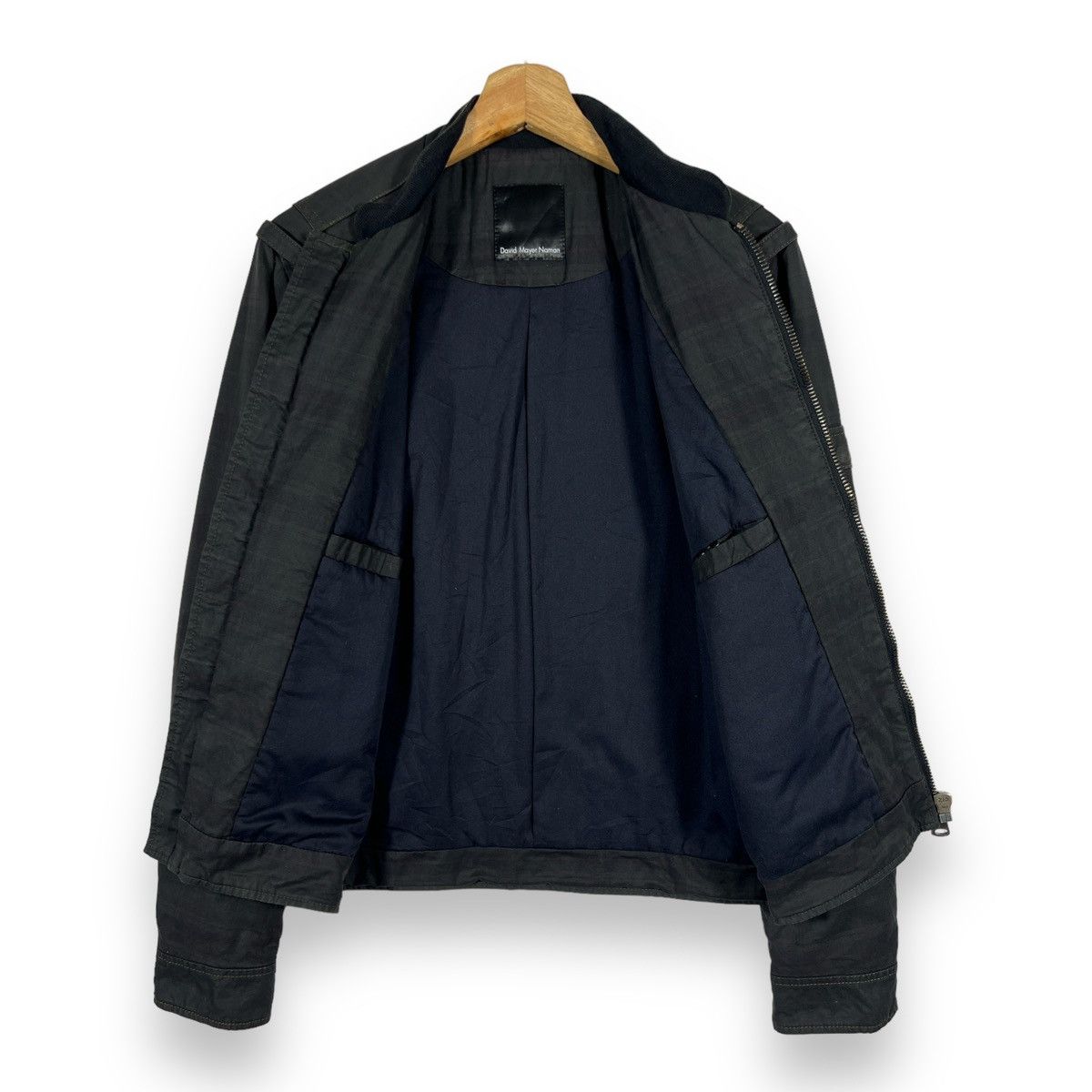 DAVID NAMAN 🔥 DAVID MAYER NAMAN ITALIAN PLAID BIKER JACKET - S Size US S / EU 44-46 / 1 - 7 Thumbnail