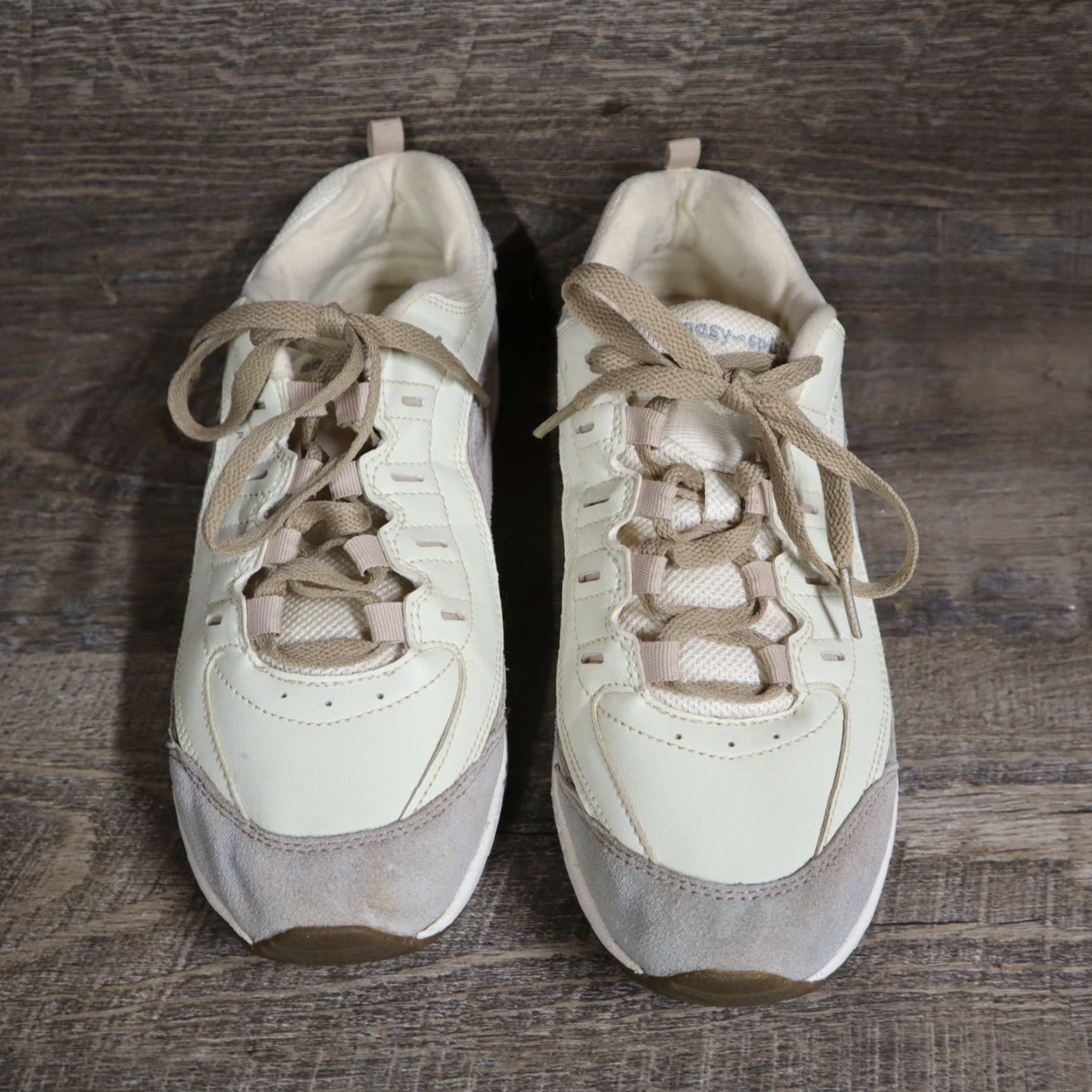 Vintage Easy Spirit Walking Shoes Women Low Top Lace Up 7.5 White Black SEROMY12 Shoes Size M / US 6-8 / IT 42-44 - 4 Thumbnail