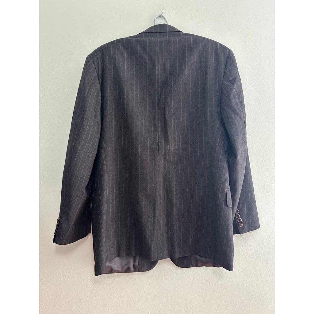 Hugo Boss Hugo Boss gray pinstripe wool two button blazer size 40R Size 40R - 3 Thumbnail