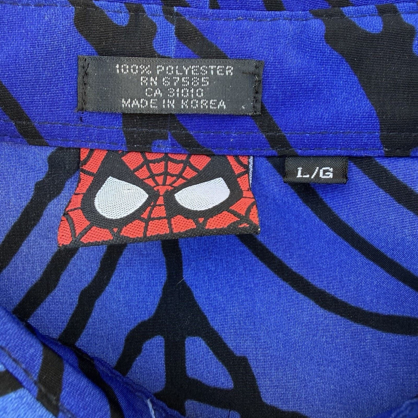Marvel Comics × Vintage Vintage 2002 Marvel Comics Spider-Man All Over Print Shirt Size US XL / EU 56 / 4 - 4 Thumbnail