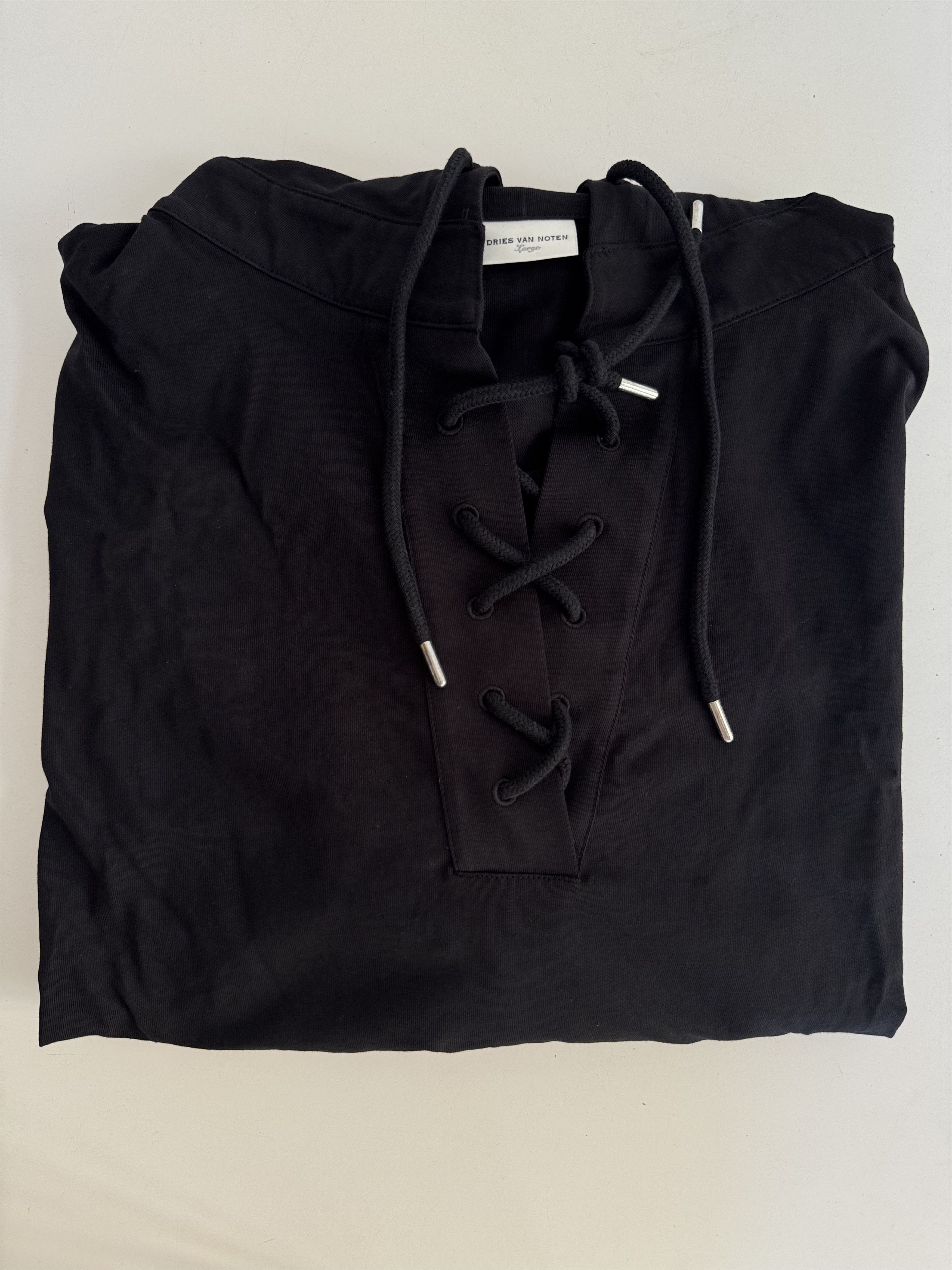 Dries Van Noten Hembes Lace-Up Hoodie Size L / US 10 / IT 46 - 5 Thumbnail