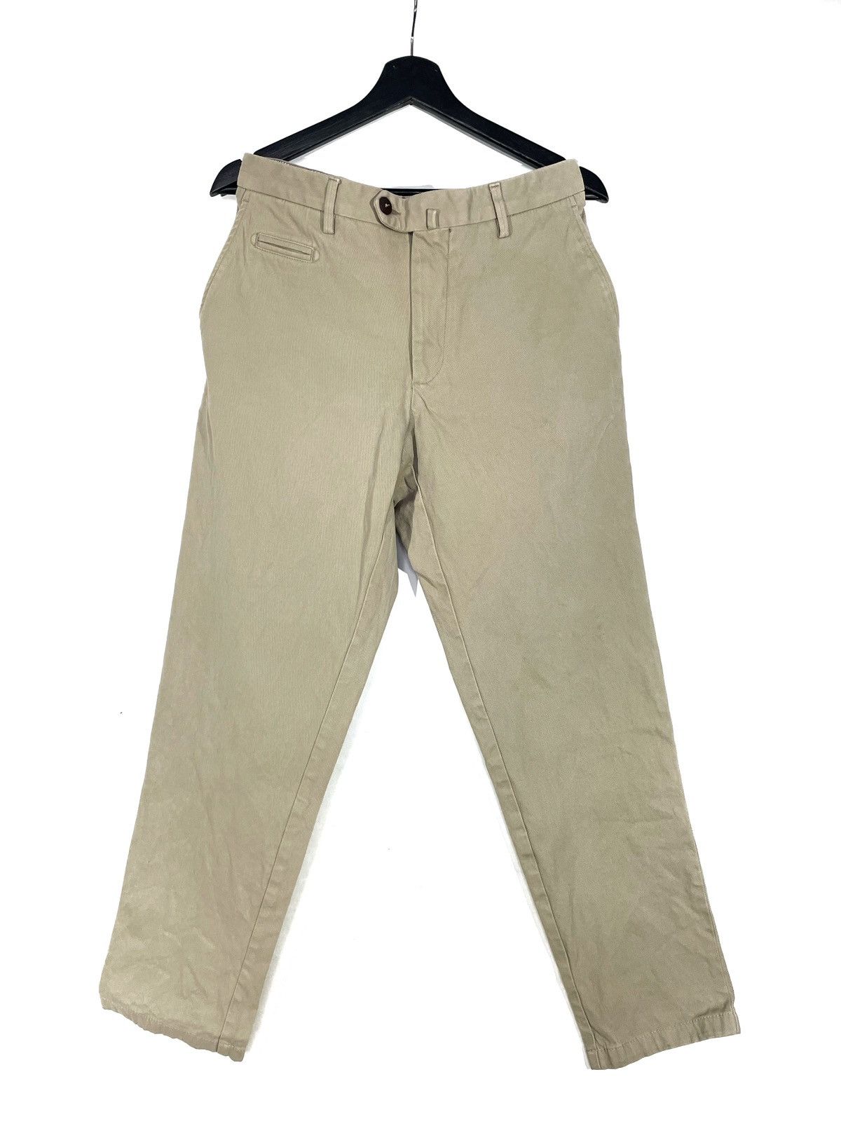 image of Isaia Napoli Classic Beige Luxury Chinos Size 52R Comfort, Men's