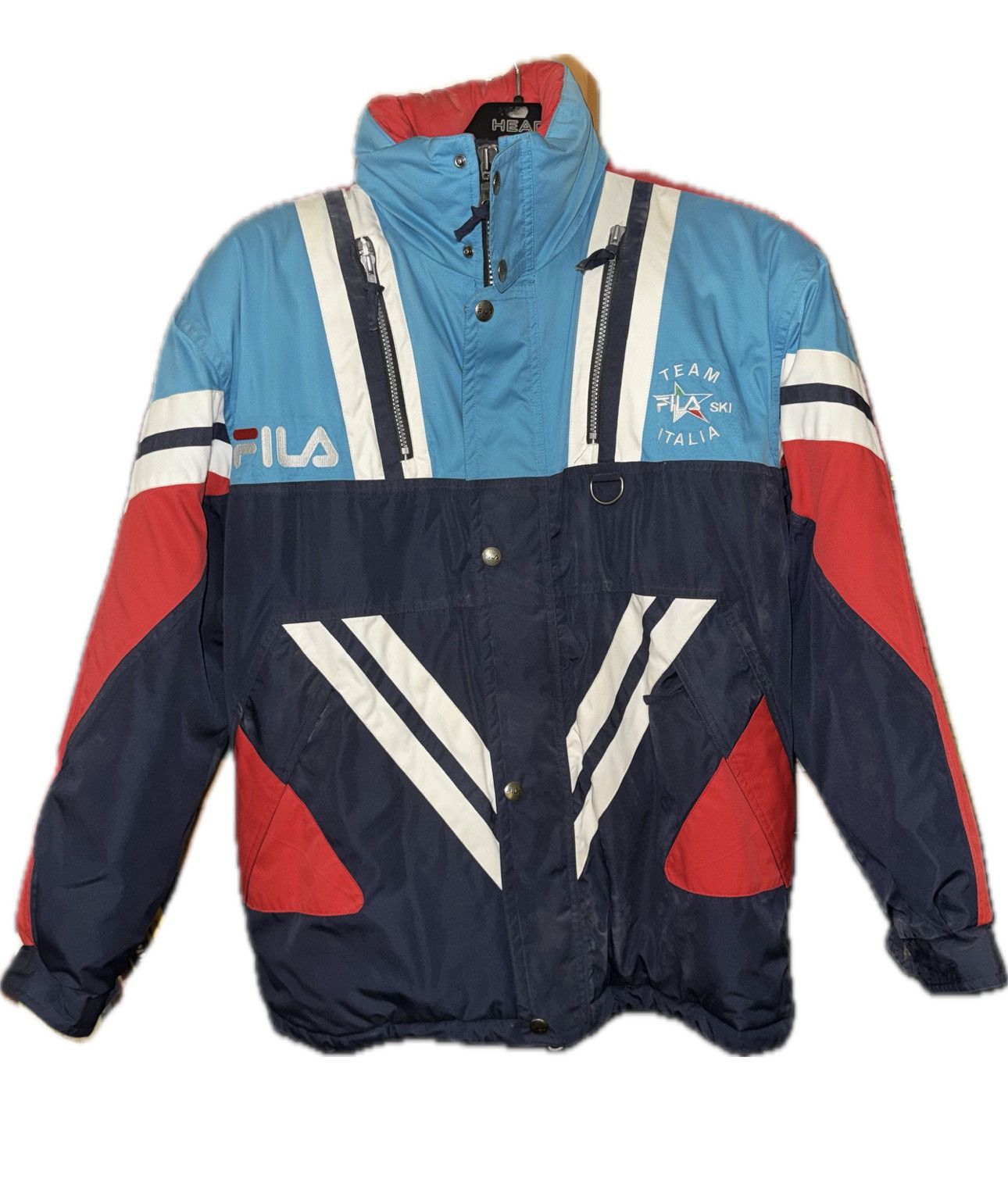 Fila VINTAGE 90s FILA "TEAM ITALIA" SKI JACKET ALBERTO TOMBA ERA Size US M / EU 48-50 / 2 - 1 Thumbnail