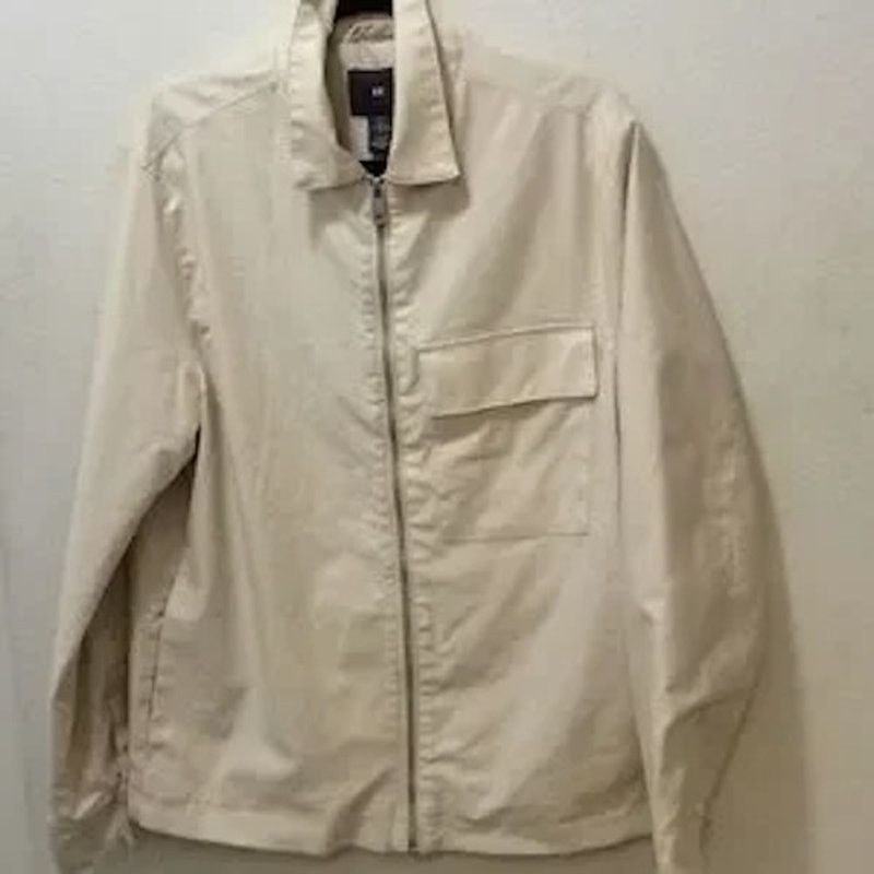 H&M H & M Men’s Jacket Color- Light Cream Size-Large. Size US L / EU 52-54 / 3 - 3 Thumbnail