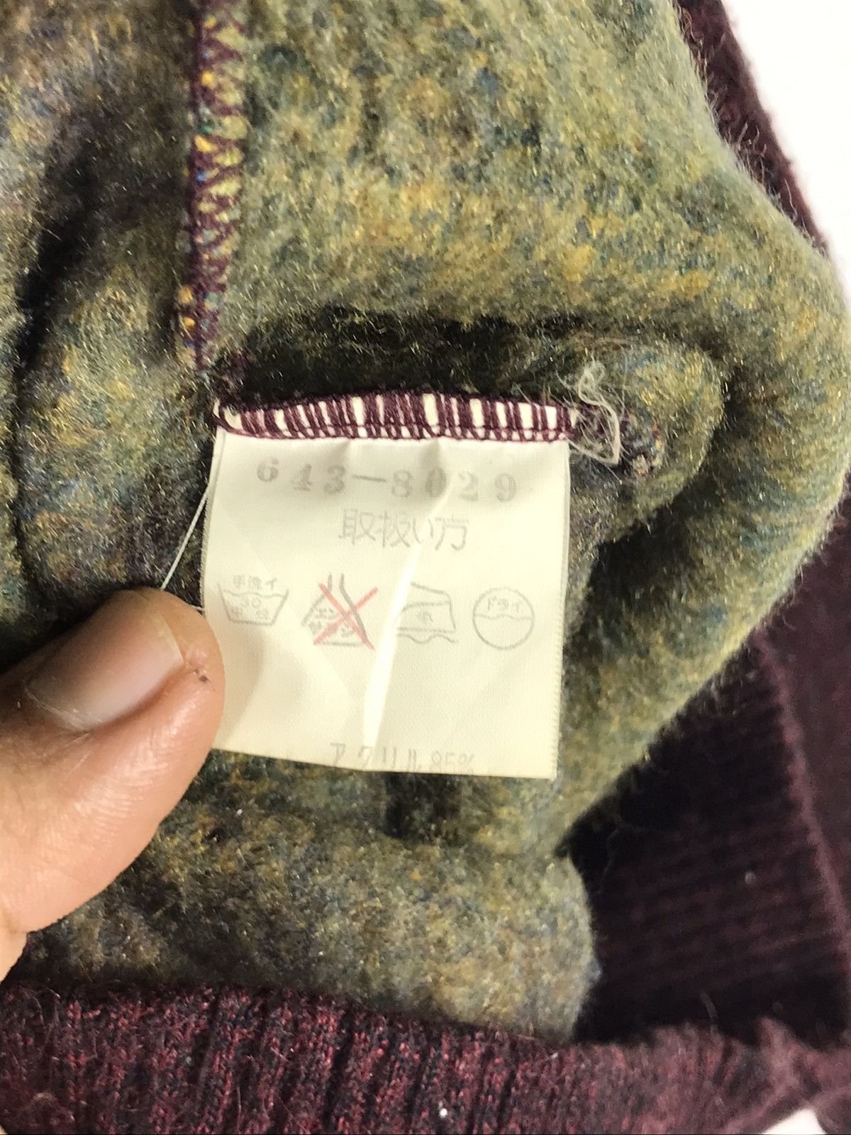 Japanese Brand ⚡️Vintage Rinald Argyle Embroidered Sweatshirt Size US M / EU 48-50 / 2 - 9 Thumbnail