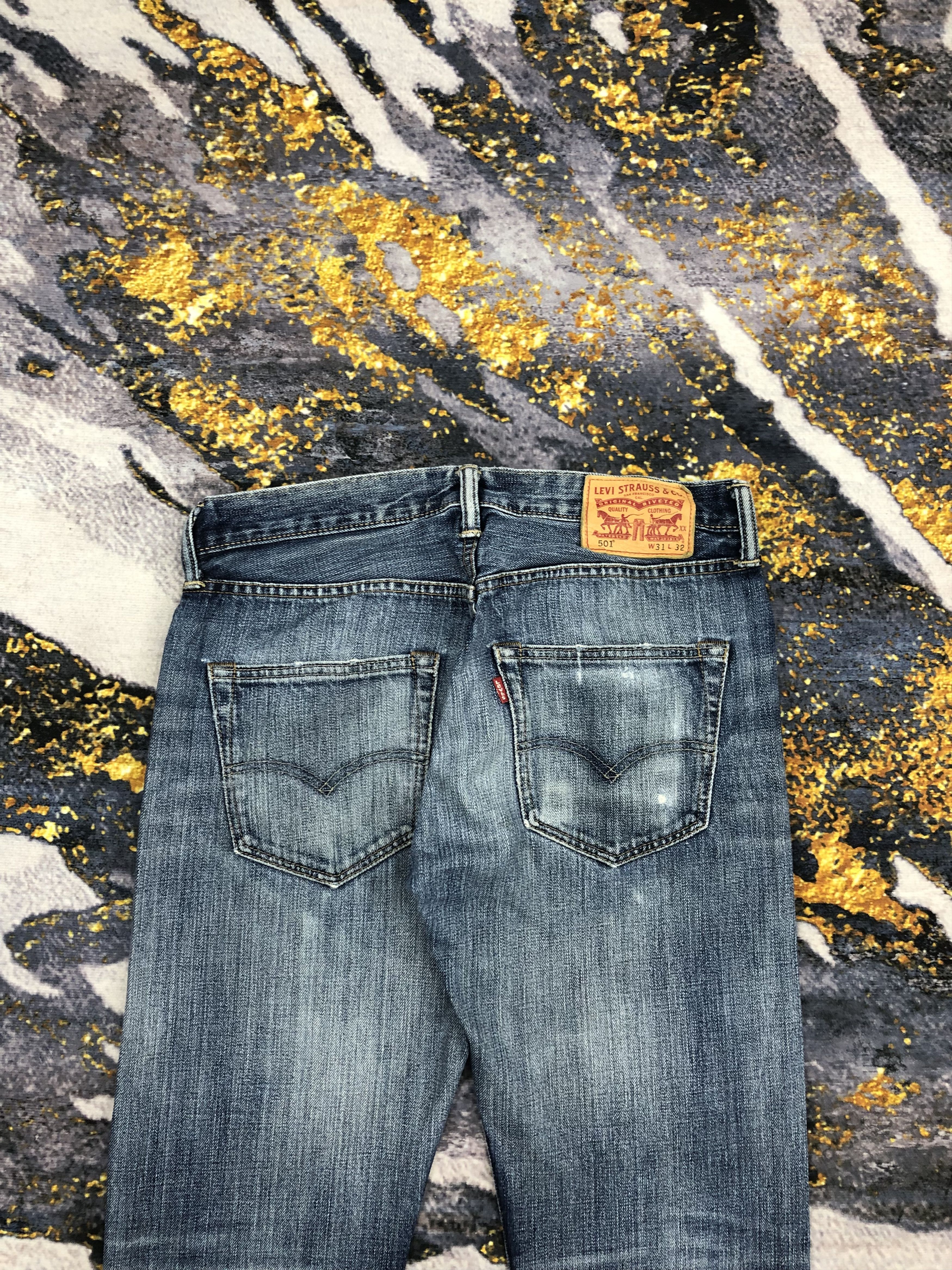 Levi's Vintage Levis 501 Faded Blue Jeans DPP0062 Size US 31 - 4 Thumbnail