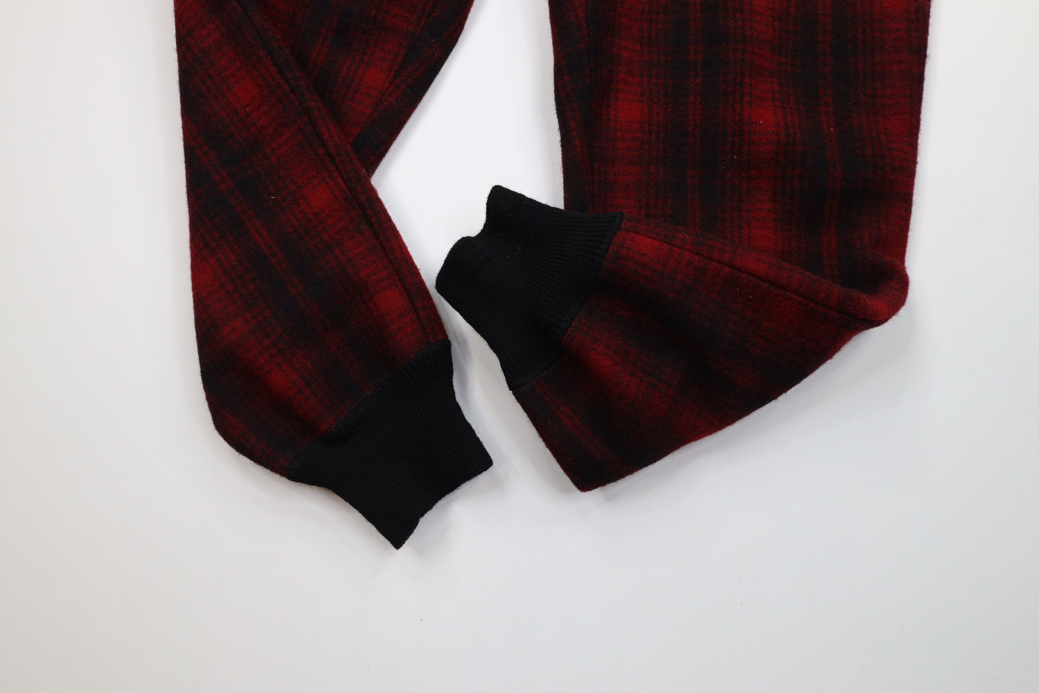 Vintage 60s 70s Woolrich Wool Joggers Pants Plaid USA