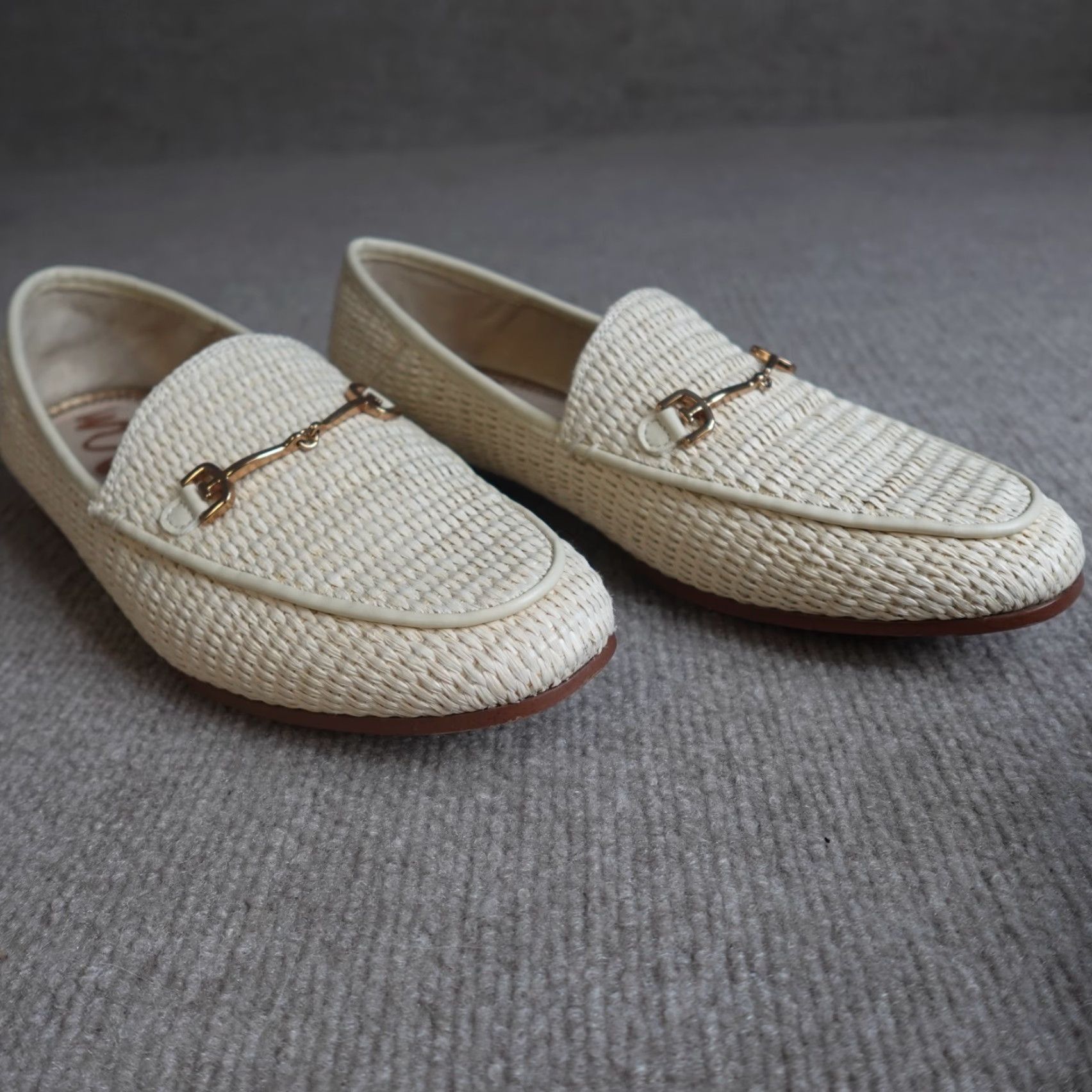 Sam Edelman Sam Edelman Womens Loafers 8 Beige Horsebit Apron Toe Loraine Loafer Flat Slip On Leather Lining Beige Mens Women? Size US 8 / IT 38 - 5 Thumbnail