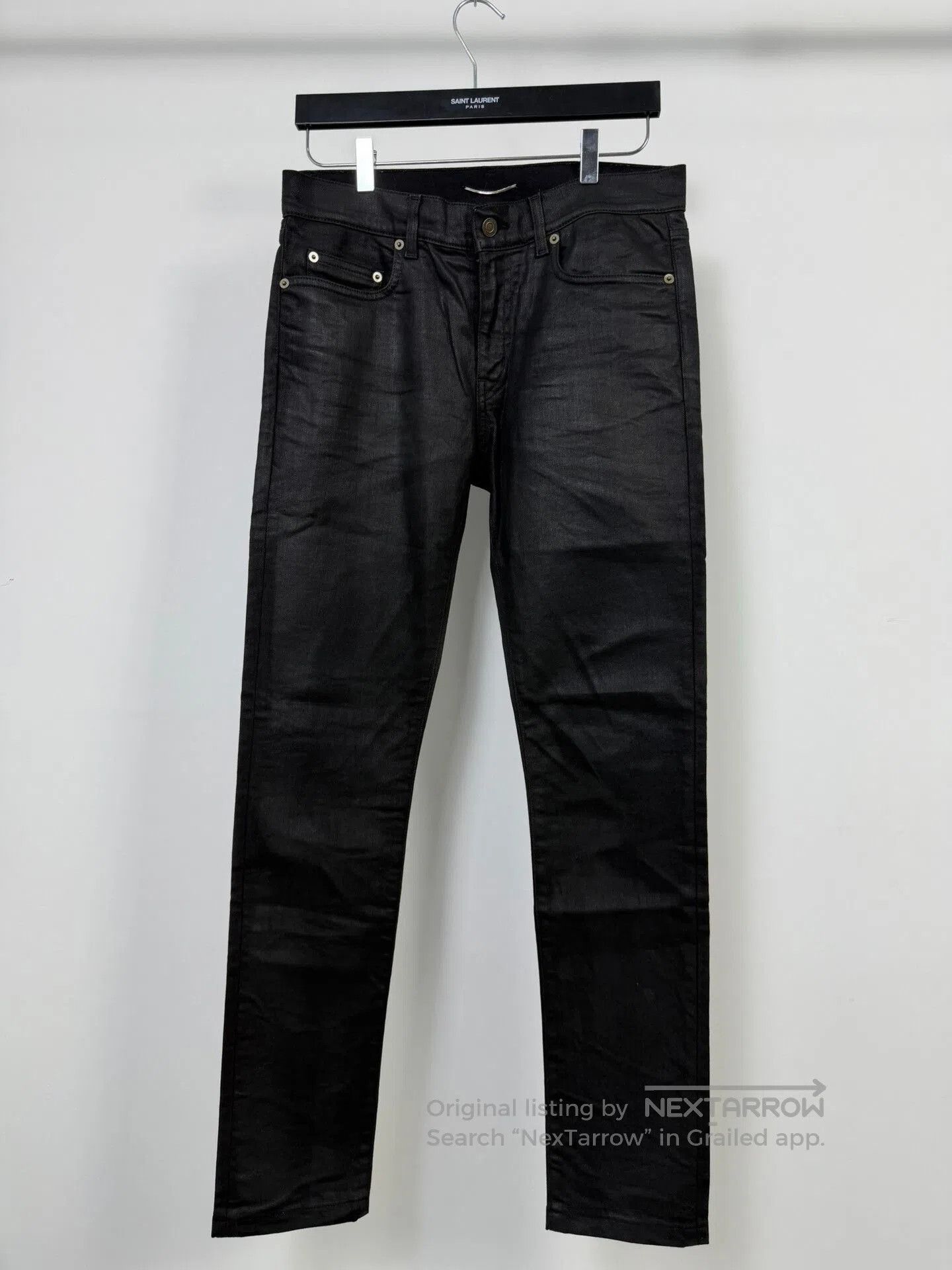 Saint Laurent Paris Saint Laurent Black Denim Pants. Size US 30 / EU 46 - 1 Thumbnail