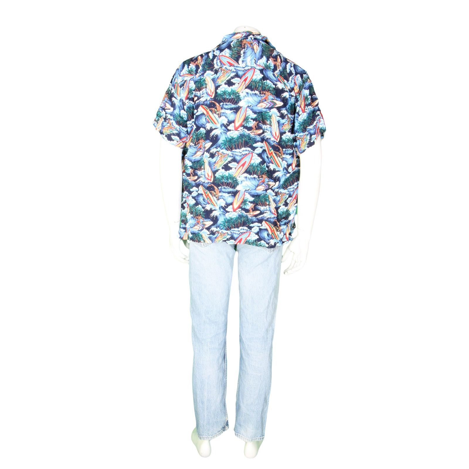 Other Blue Sky Surf Surfing Clouds Island Hawaiian Aloha Shirt XL Size US XL / EU 56 / 4 - 3 Thumbnail