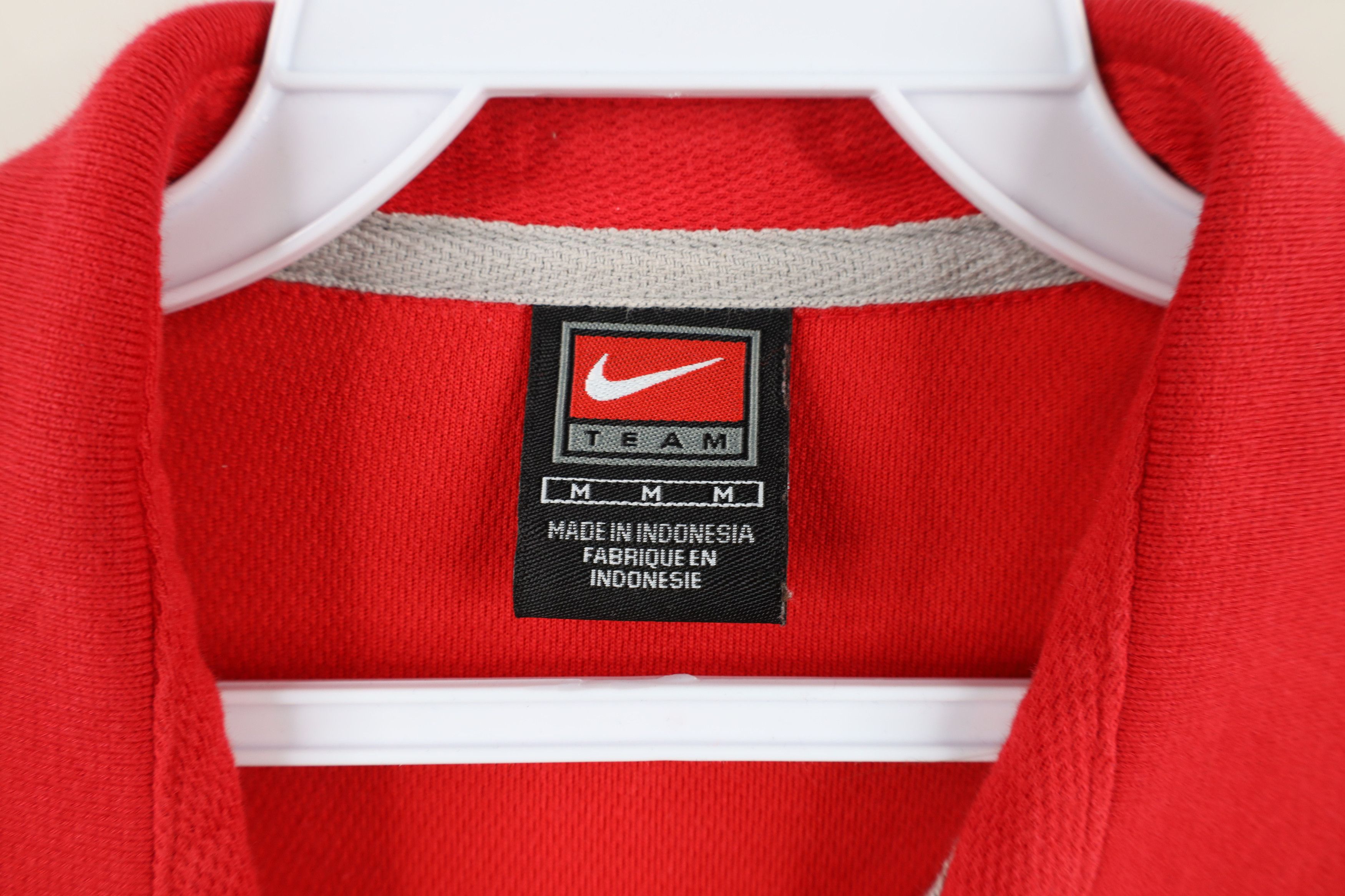 Nike × Vintage Vintage Nike Mini Swoosh Ohio State University Knit Polo Size US M / EU 48-50 / 2 - 9 Thumbnail
