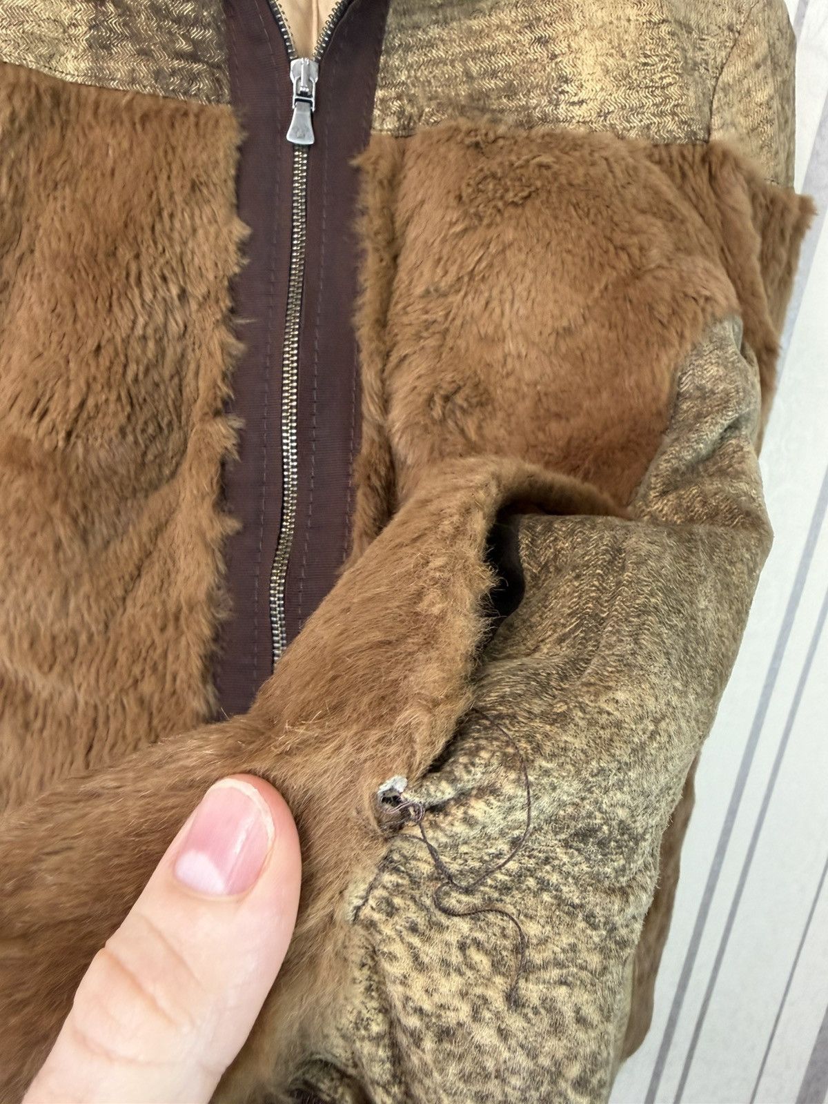 Versace Jeans Couture ARCHIVE Versace Jeans Couture Rabbit Fur Jacket ITTIERRE Size S / US 4 / IT 40 - 14 Thumbnail