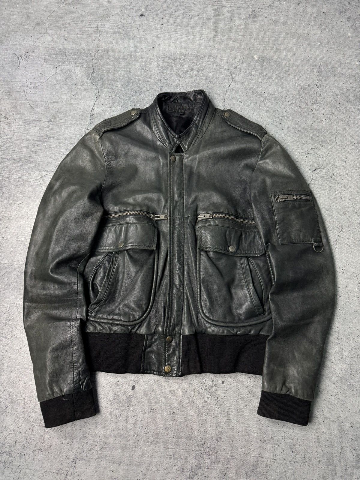 Vintage Allsaints Genuine Leather Biker Y2K Jacket M