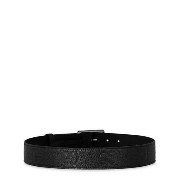 Gucci Gg Rubber Effect Leather Belt Size 26 - 3 Thumbnail