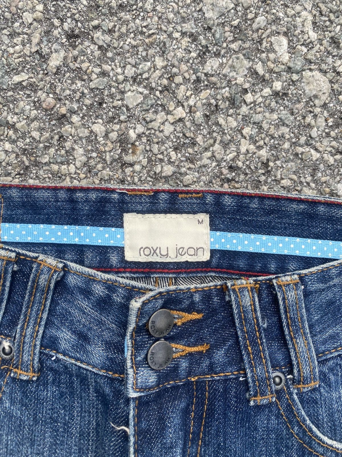 Quiksilver Iconic Y2K ROXY Repaired Flare Jeans Size 28" / US 6 / IT 42 - 13 Thumbnail