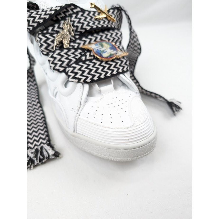Lanvin o1rshd1 Curb Sneakers in White/Black Size US 10 / EU 43 - 6 Thumbnail