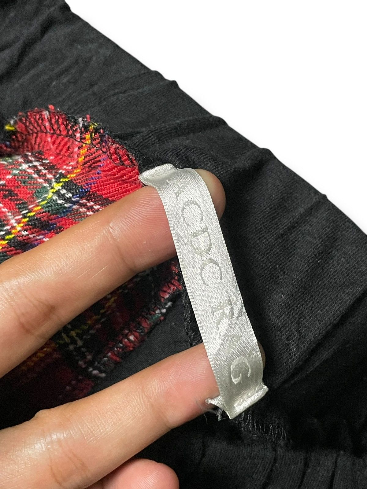 Japanese Brand ACDC RAG Tartan & Solid Sarrouel Pants (91) Size US 26 / EU 42 - 9 Thumbnail