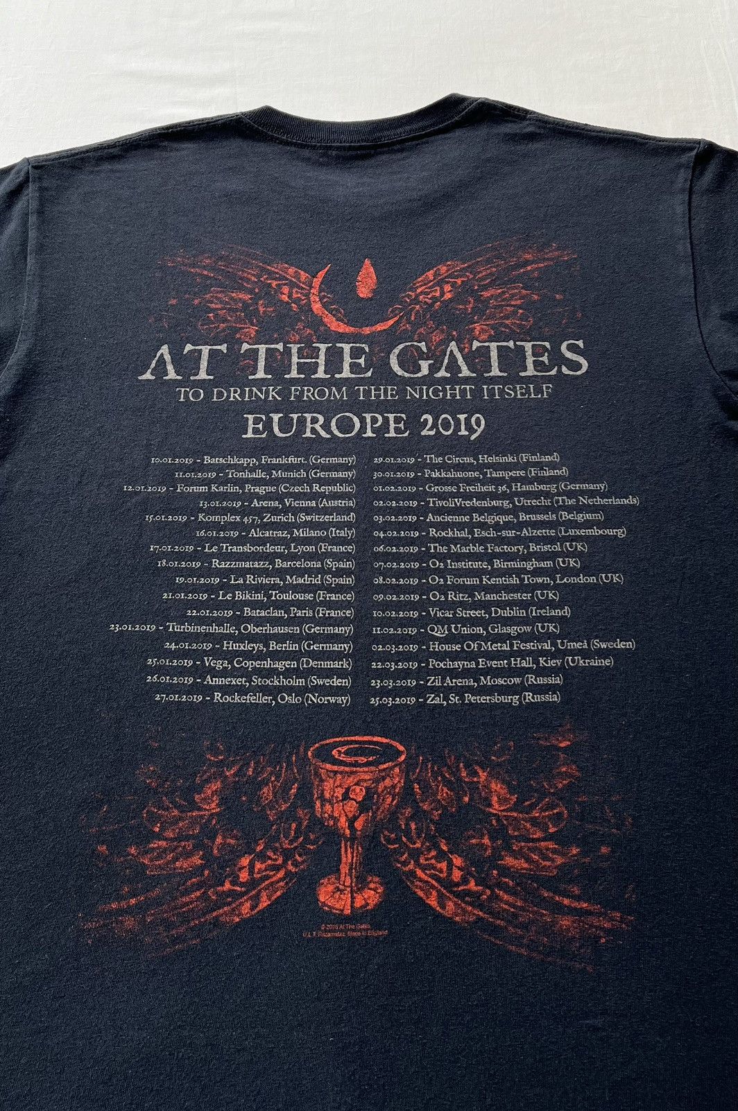 Band Tees Vintage 2019 At the Gates To Drink from the Night Itself Tee Size US M / EU 48-50 / 2 - 12 Thumbnail