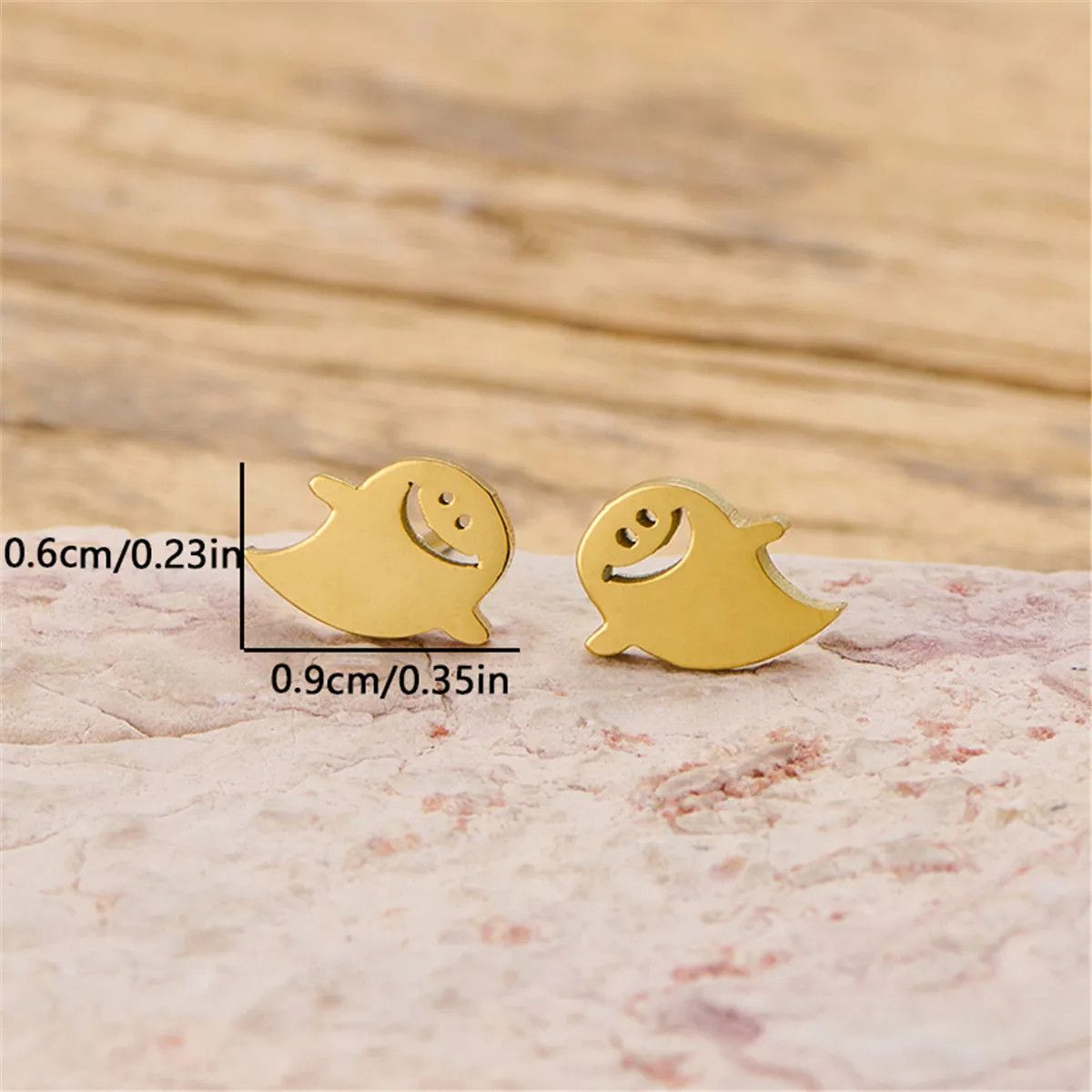 Jewelry Cute Ghost Earrings Charm Earring Gift Size ONE SIZE - 3 Thumbnail