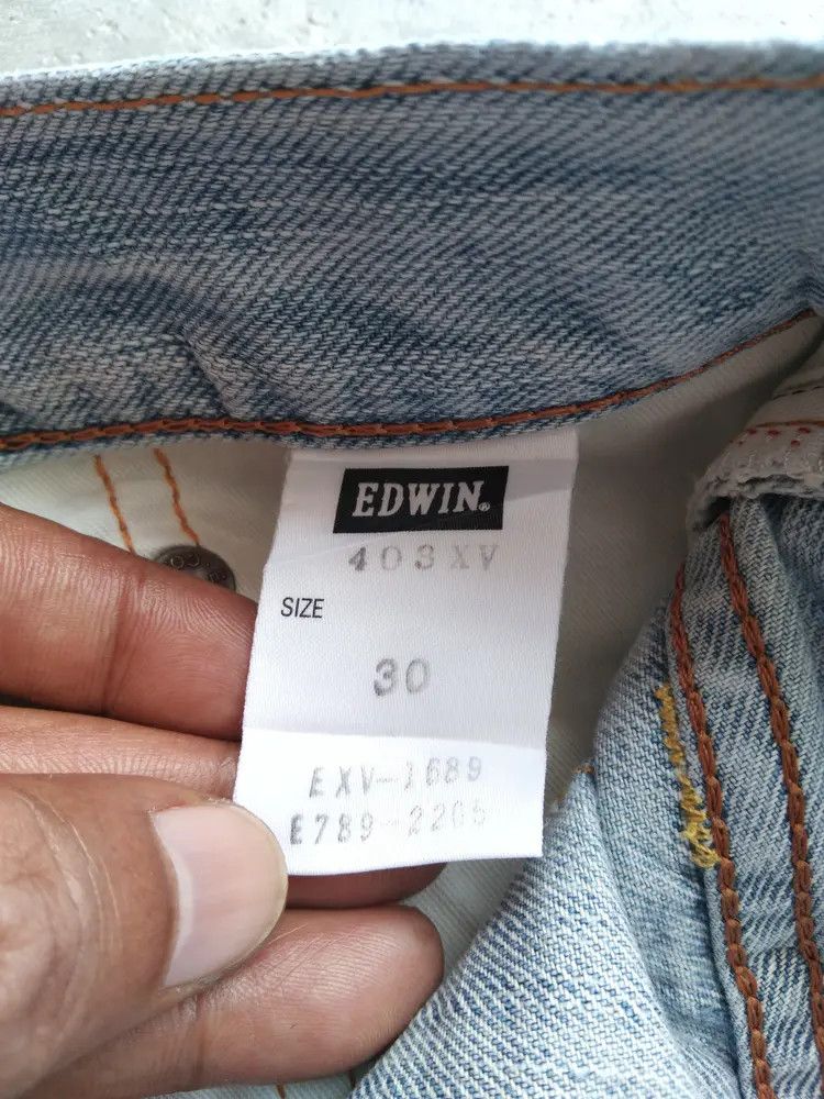 Japanese Brand Vintage Edwin Distressed Jeans 31x29 Size US 31 - 8 Thumbnail