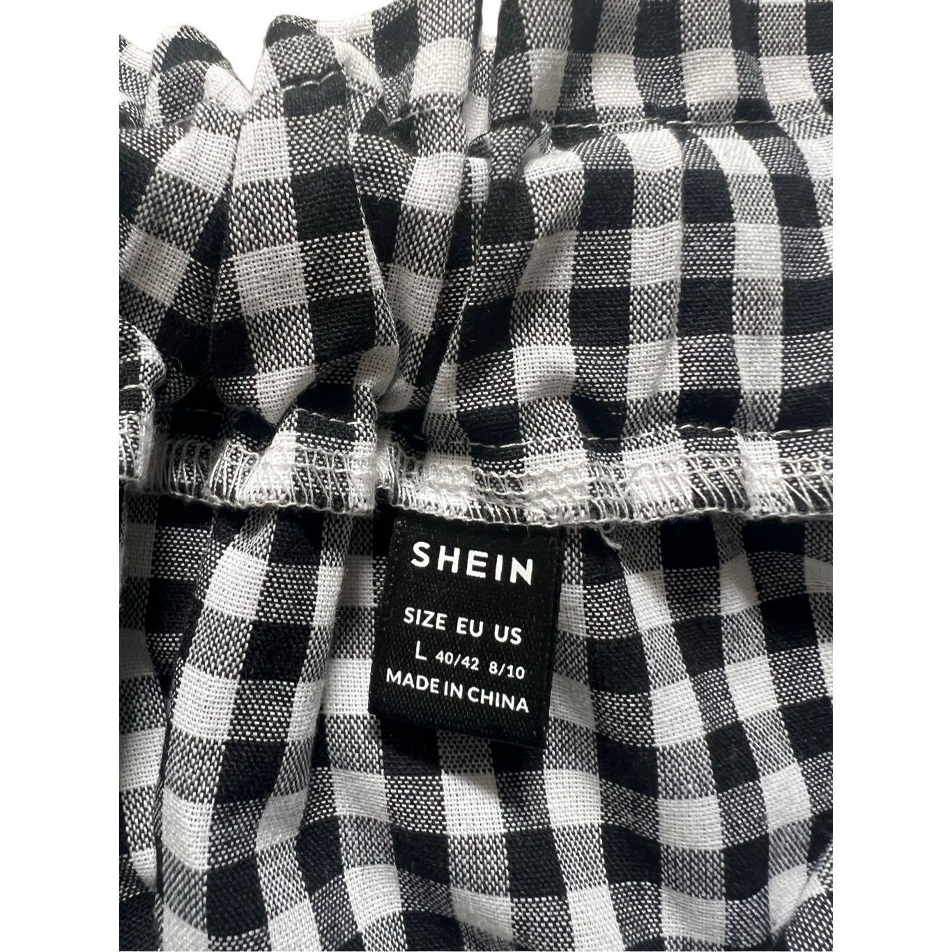 Shein SHEIN LUNE Paperbag Waist Belted Gingham Skirt size S Size 32" / US 10 / IT 46 - 4 Thumbnail