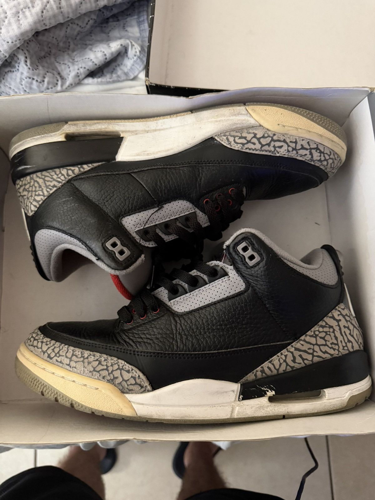 Jordan Brand Black Cement 3s 2018 Size US 10.5 / EU 43-44 - 5 Thumbnail