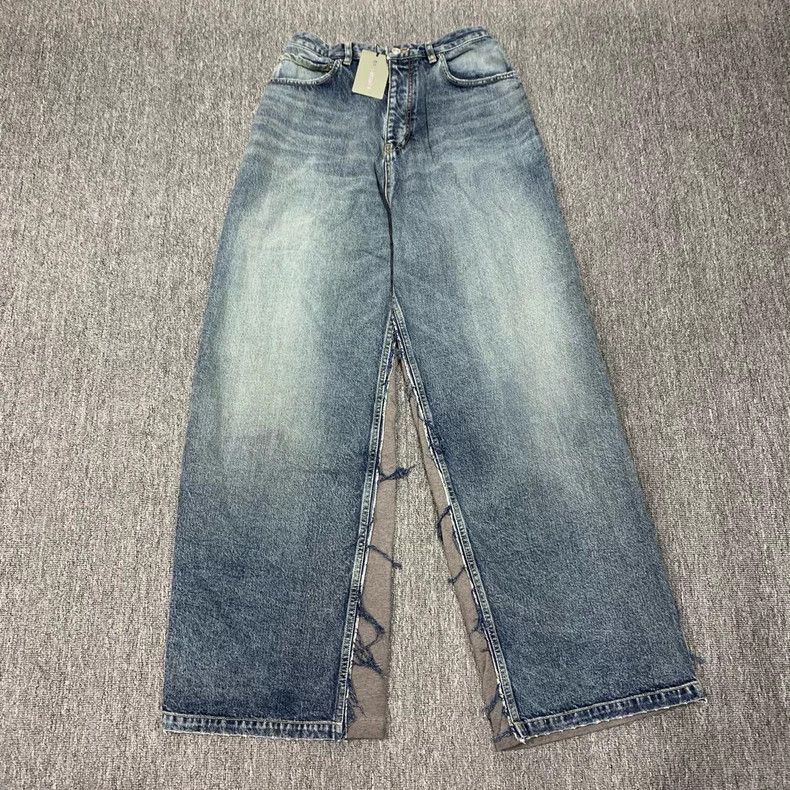 Balenciaga Balenciaga Blue Denim Patchwork Jeans - dmc Size US 30 / EU 46 - 1 Thumbnail