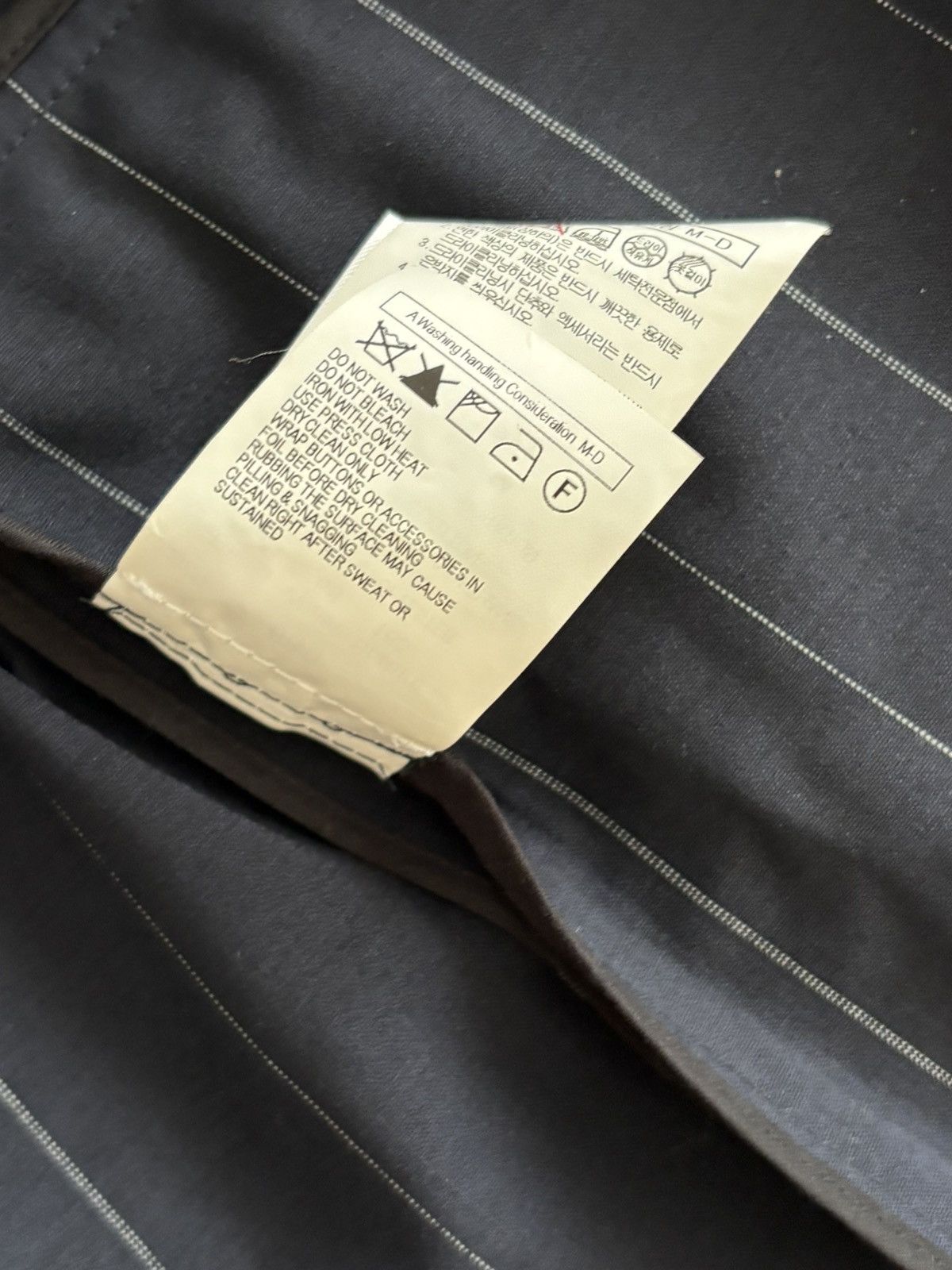Juun.J SS19 Oversized Navy Pinstripe Blazer Size 36R - 5 Thumbnail