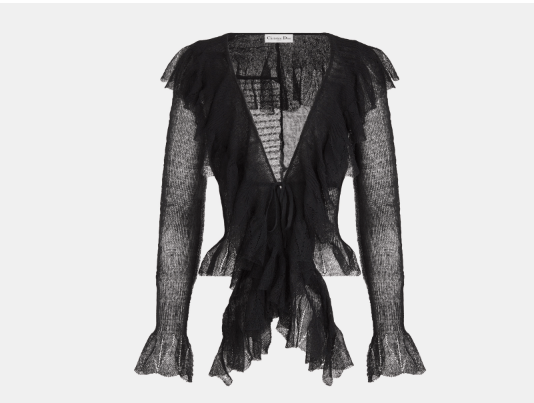 o1bcso1str0524 Cardigan in Black