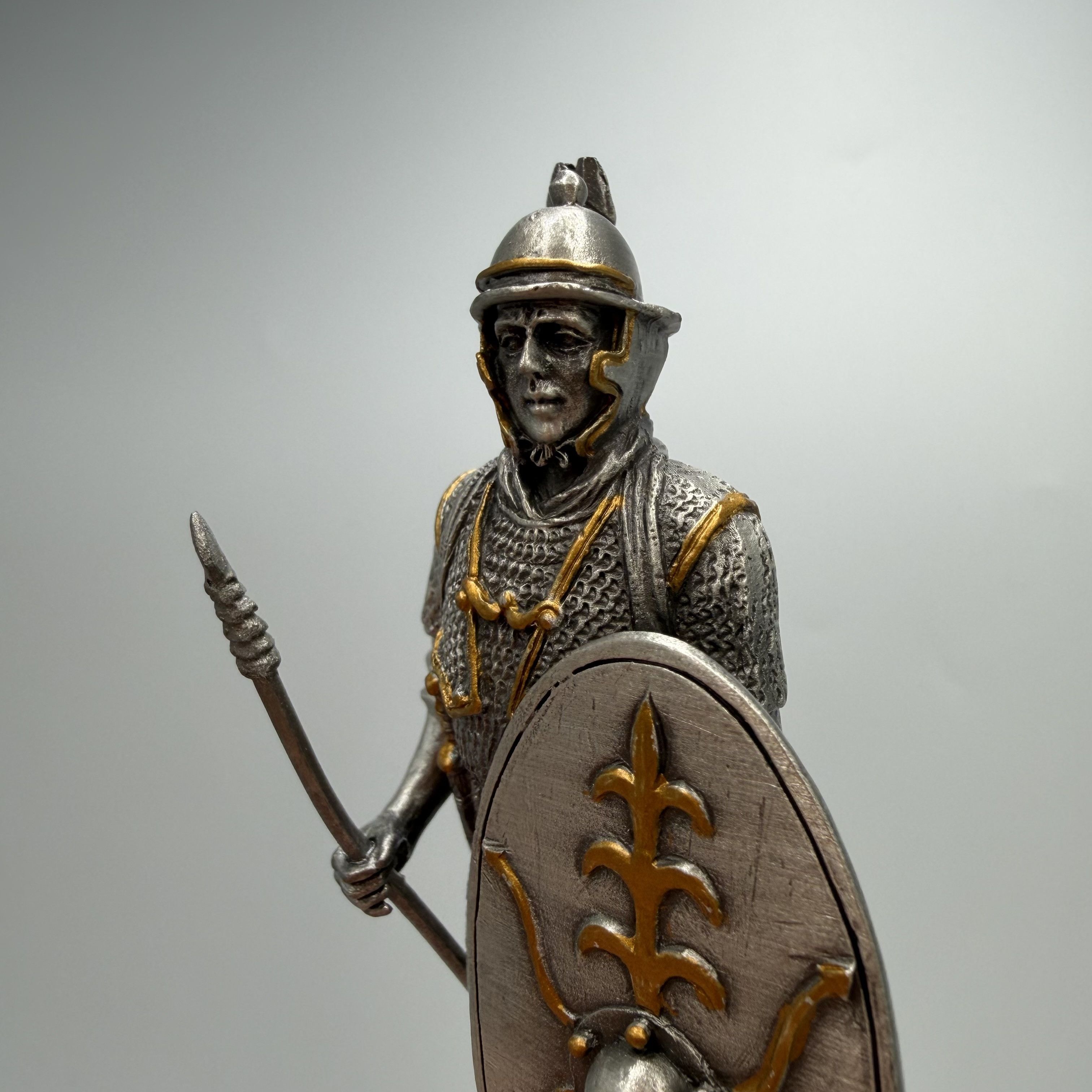 Other Medieval Warrior Miniature Figurine Pewter Metal Statue Size ONE SIZE - 8 Thumbnail
