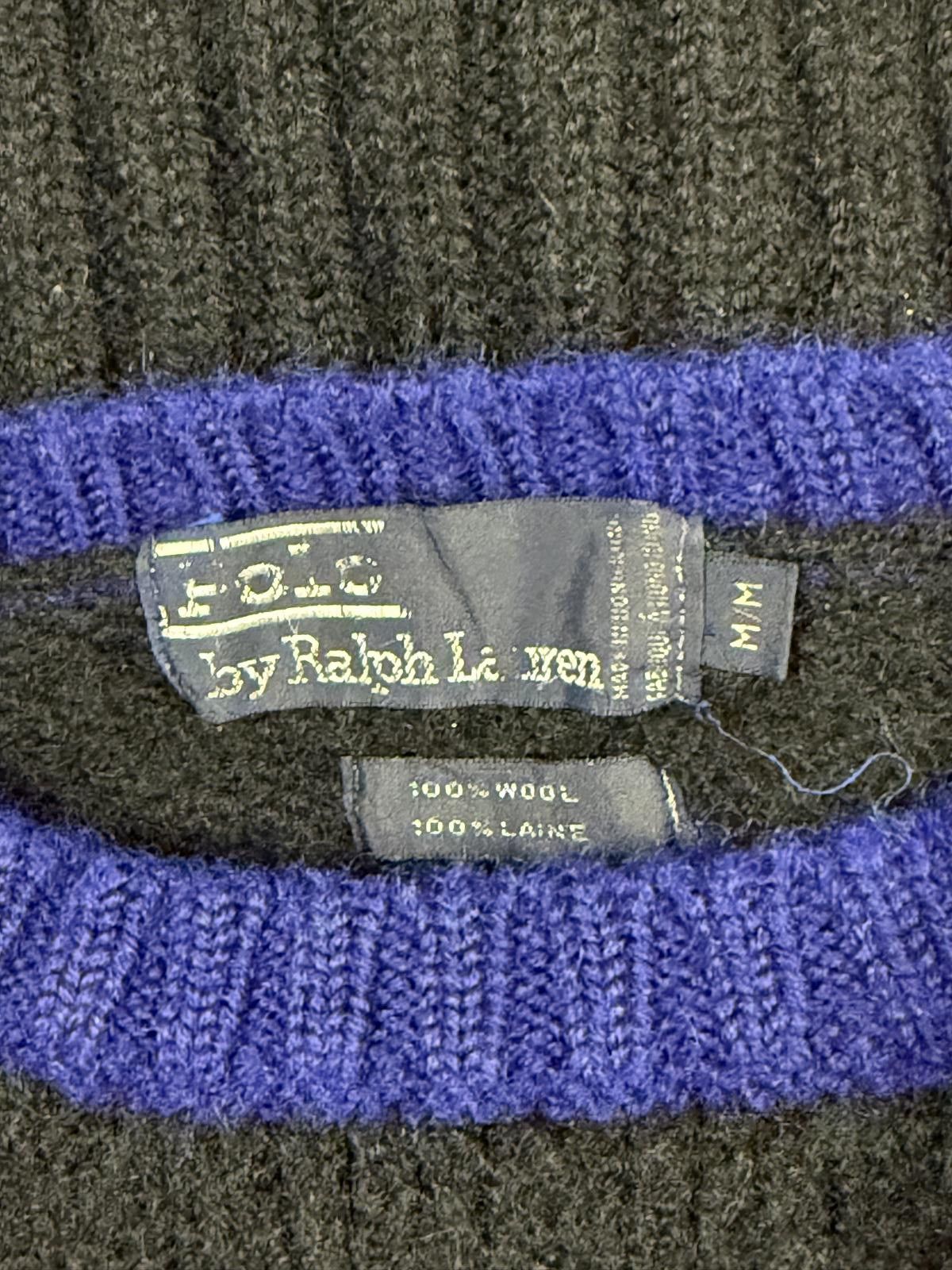 Polo Ralph Lauren 90's Polo Ralph Lauren Crest Logo Shoulder Sweater Size M / US 6-8 / IT 42-44 - 9 Thumbnail