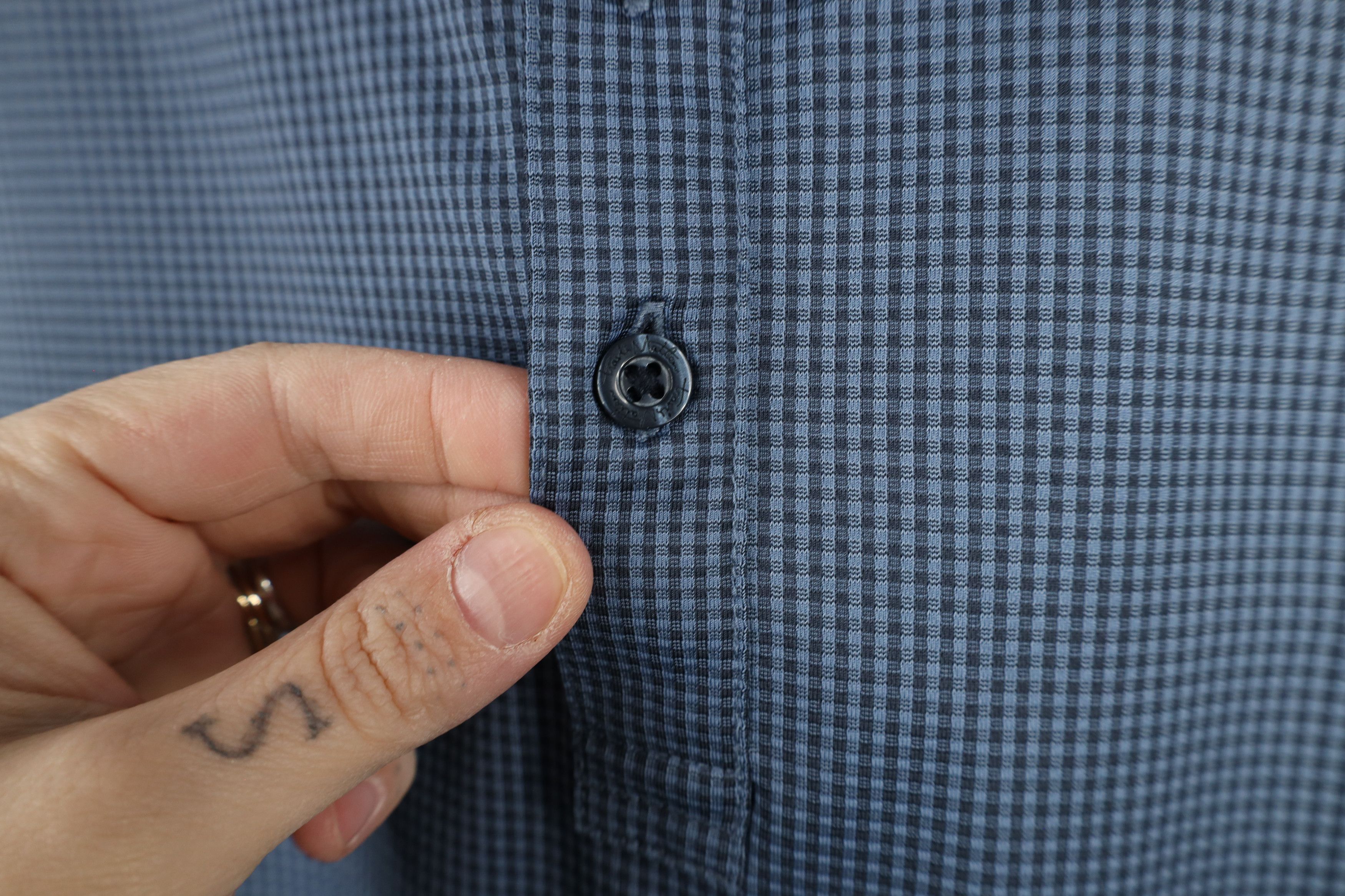 TravisMathew × Vintage Travis Mathew Plaid Stretch Collared Golf Polo Shirt Blue Size US XL / EU 56 / 4 - 6 Thumbnail