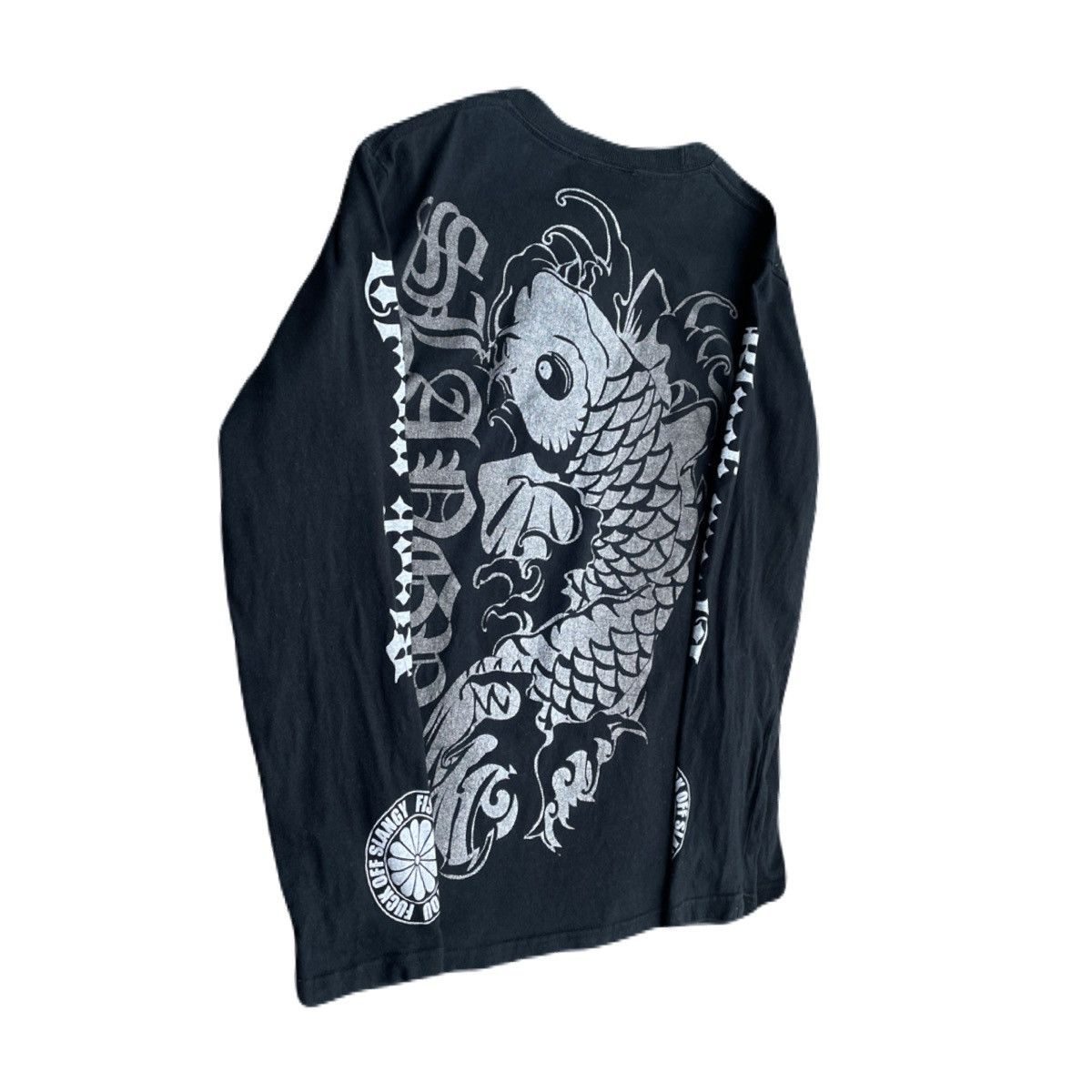Japanese Brand 2000s Japanese archive Glitter Sukajan Long Sleeve Tee Y2K Size US S / EU 44-46 / 1 - 3 Thumbnail