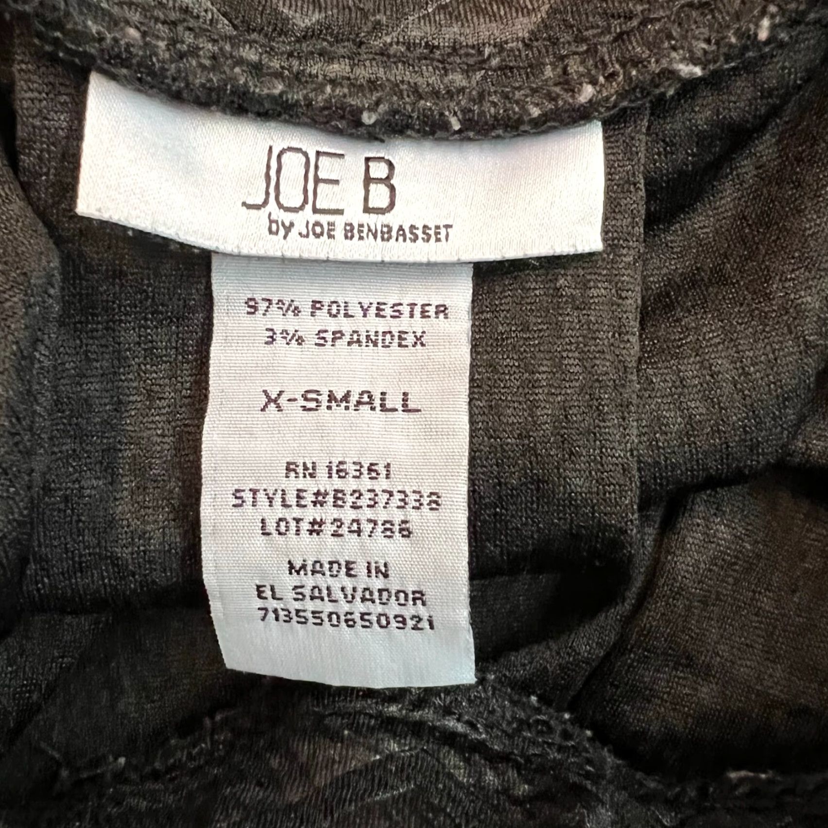 Vintage Joe B Skirt Womens XS Black Mini Geometric Wave Pleated 100% GENUINE USA SELLER Size 26" / US 2 / IT 38 - 3 Thumbnail