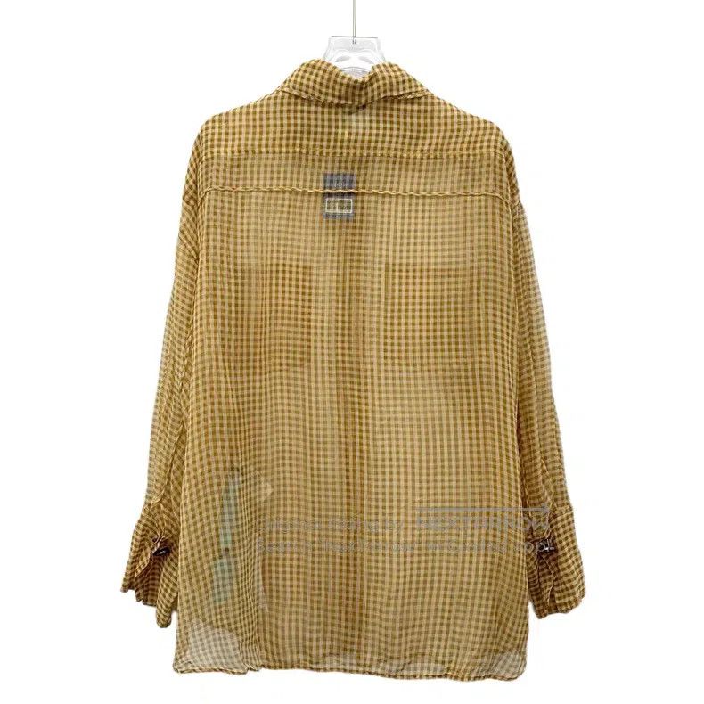 Fendi Fendi Brown check mulberry silk collar long-sleeved shirt, Size S / US 4 / IT 40 - 2 Thumbnail