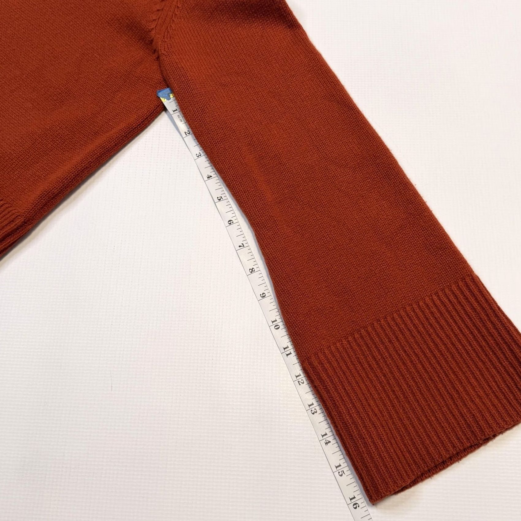 Vintage VINTAGE The Reset Womens XS Orange Sweater Pullover Mock Neck Knit Size XS / US 0-2 / IT 36-38 - 6 Thumbnail