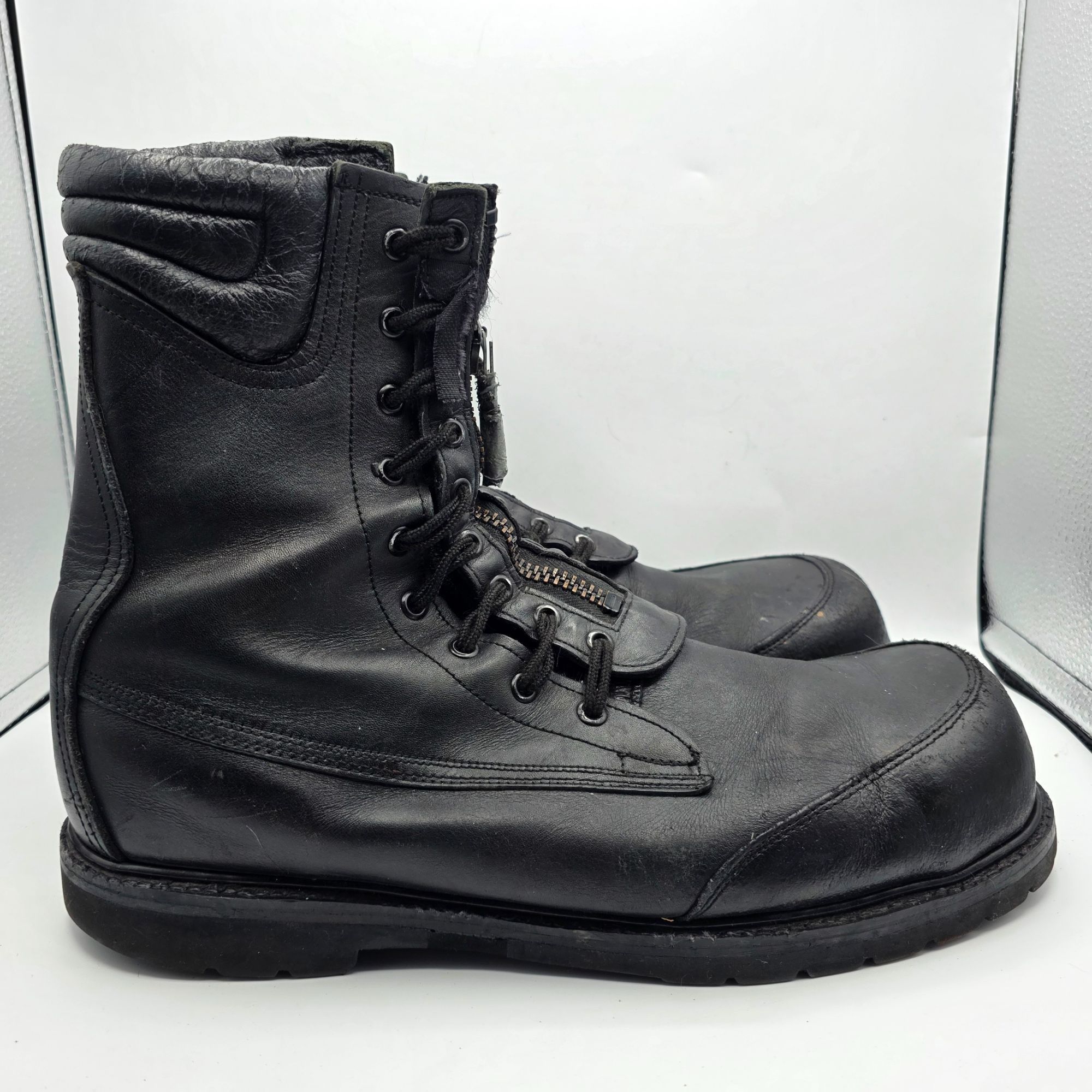 Other Tactical Work Boots Mens Size 14 Black Leather Vibram Soles Size US 14 / EU 47 - 11 Thumbnail