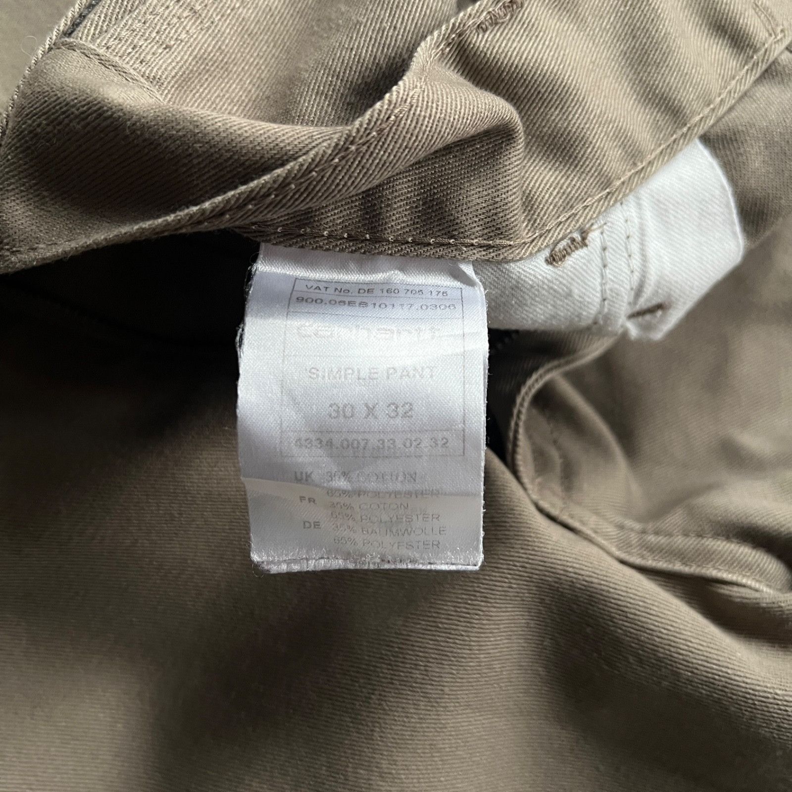 Carhartt Carhartt Simple Pant Khaki Work Utility Pants 9797AC Size US 30 / EU 46 - 7 Thumbnail